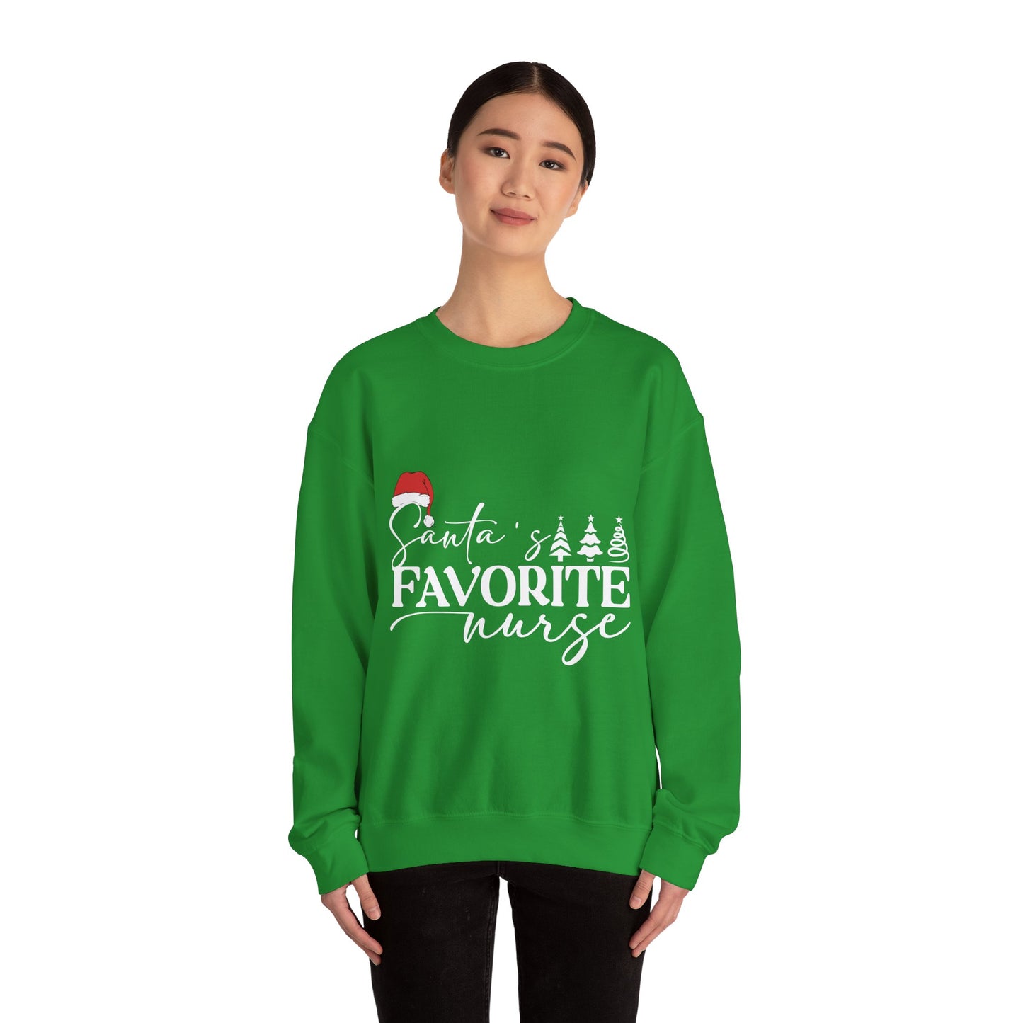 Santa Favorite Nurse Sweatshirt, Christmas Nurse Gift, Holiday Medical Apparel, Xmas RN Pullover, Healthcare Worker Jumper, Secret Santa