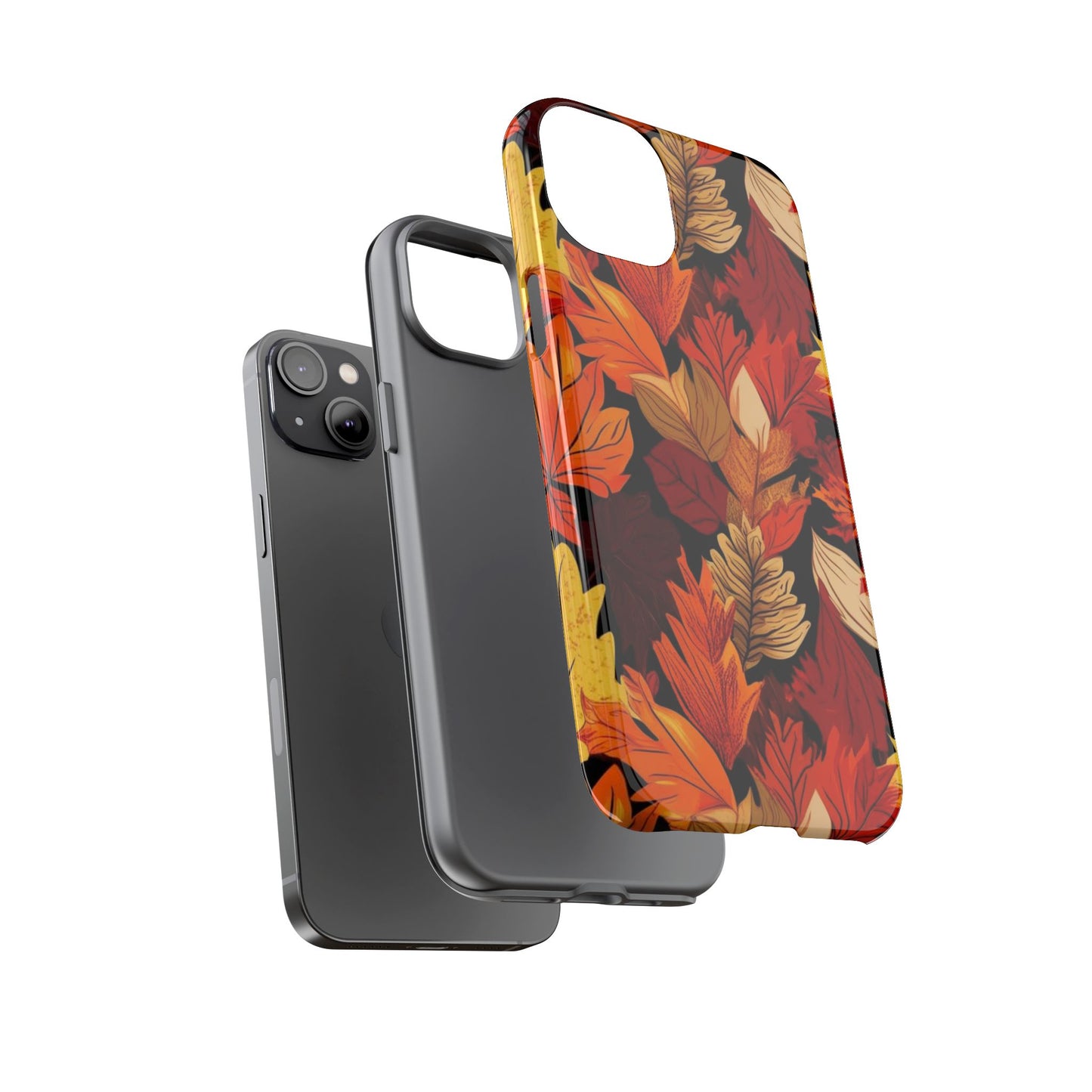 Leafy Tough Cases, Autumn Phone Cover, Protective Smartphone Shell, Nature Lover Gift, Fall Accessories