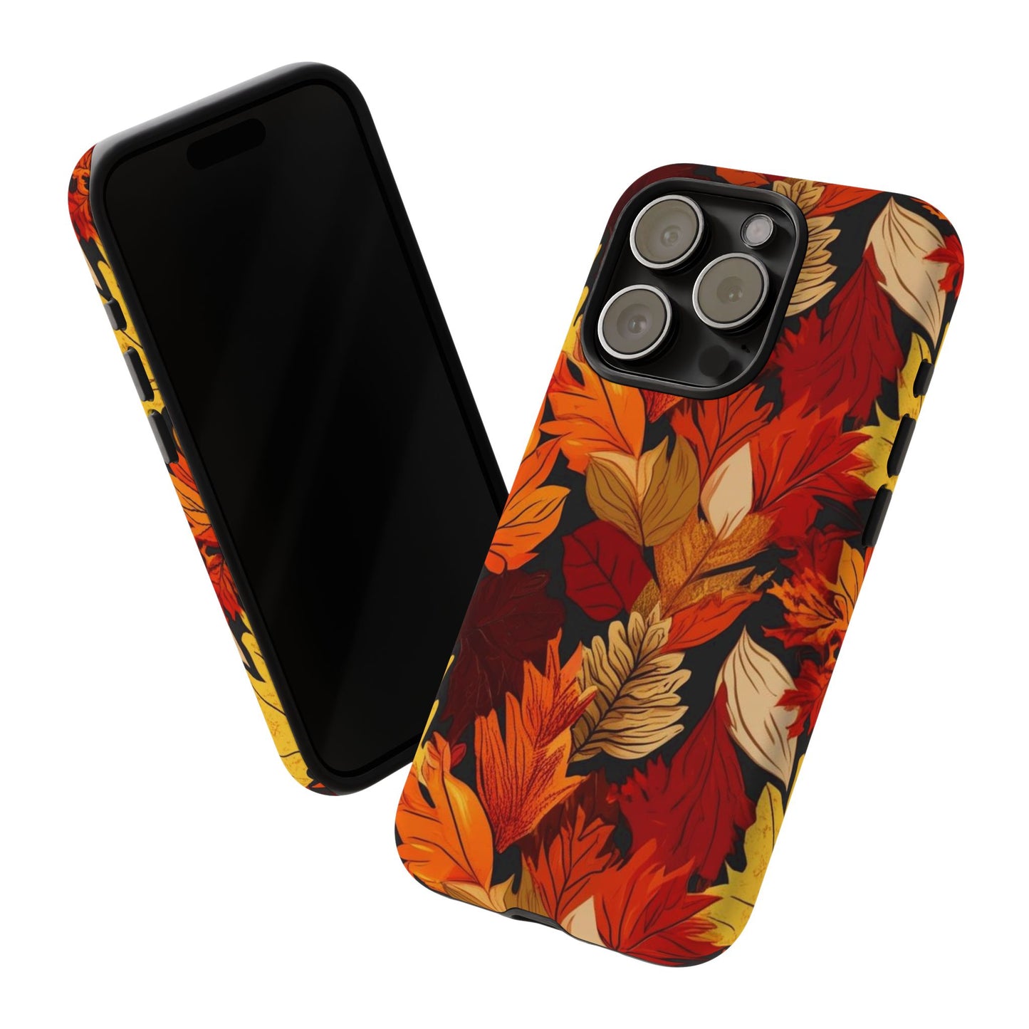 Leafy Tough Cases, Autumn Phone Cover, Protective Smartphone Shell, Nature Lover Gift, Fall Accessories