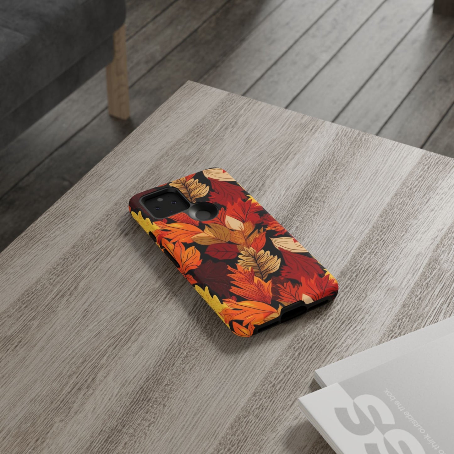 Leafy Tough Cases, Autumn Phone Cover, Protective Smartphone Shell, Nature Lover Gift, Fall Accessories