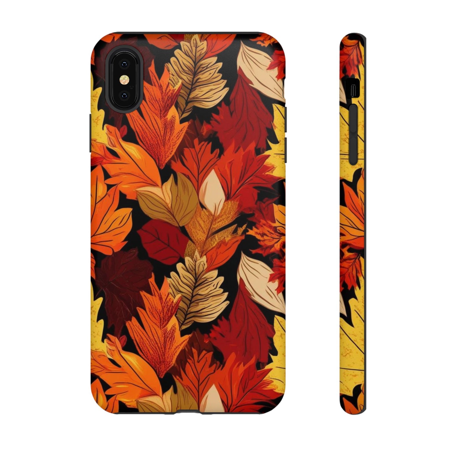 Leafy Tough Cases, Autumn Phone Cover, Protective Smartphone Shell, Nature Lover Gift, Fall Accessories