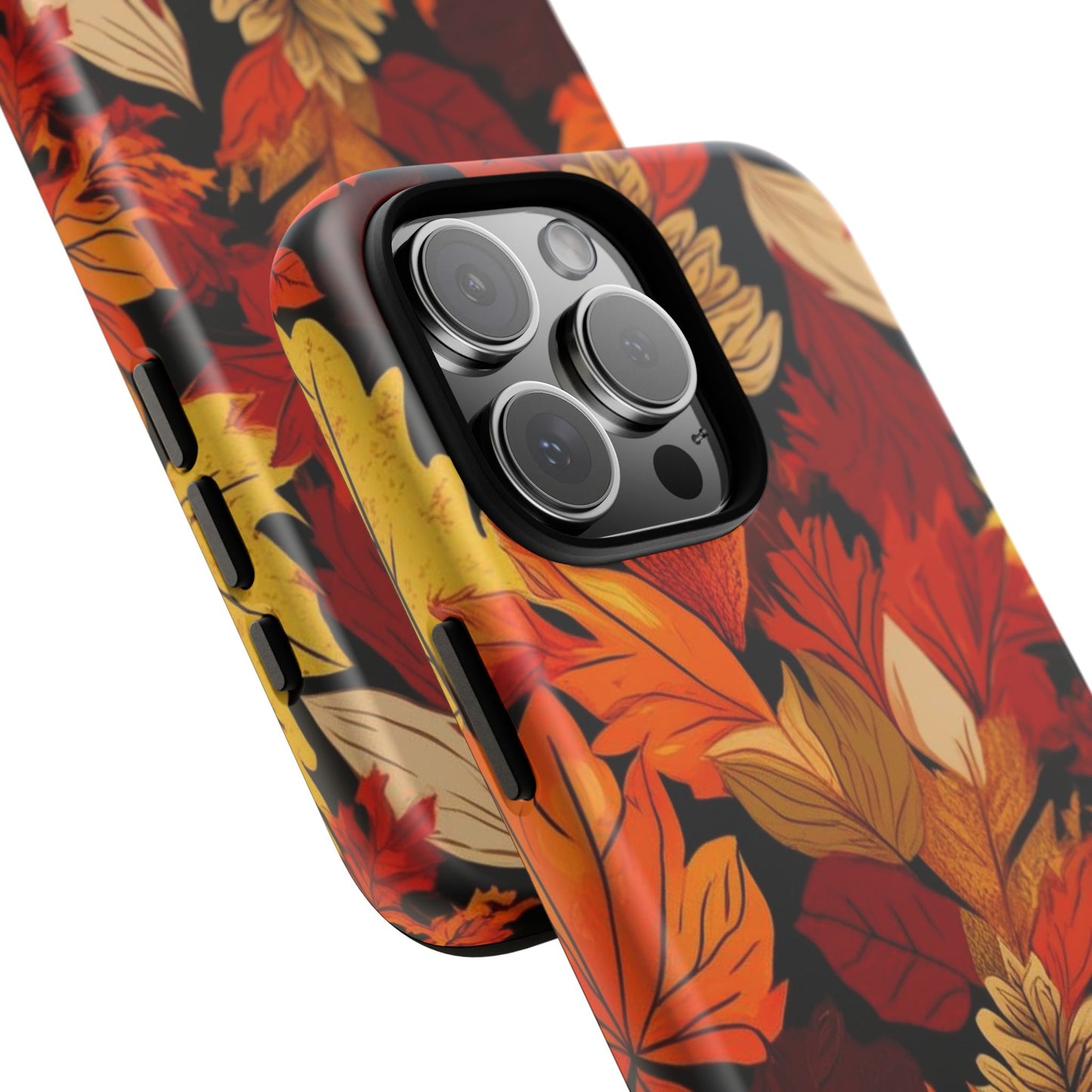 Leafy Tough Cases, Autumn Phone Cover, Protective Smartphone Shell, Nature Lover Gift, Fall Accessories