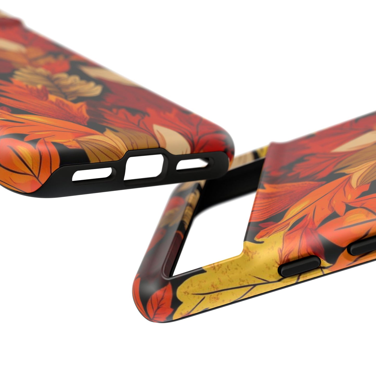 Leafy Tough Cases, Autumn Phone Cover, Protective Smartphone Shell, Nature Lover Gift, Fall Accessories