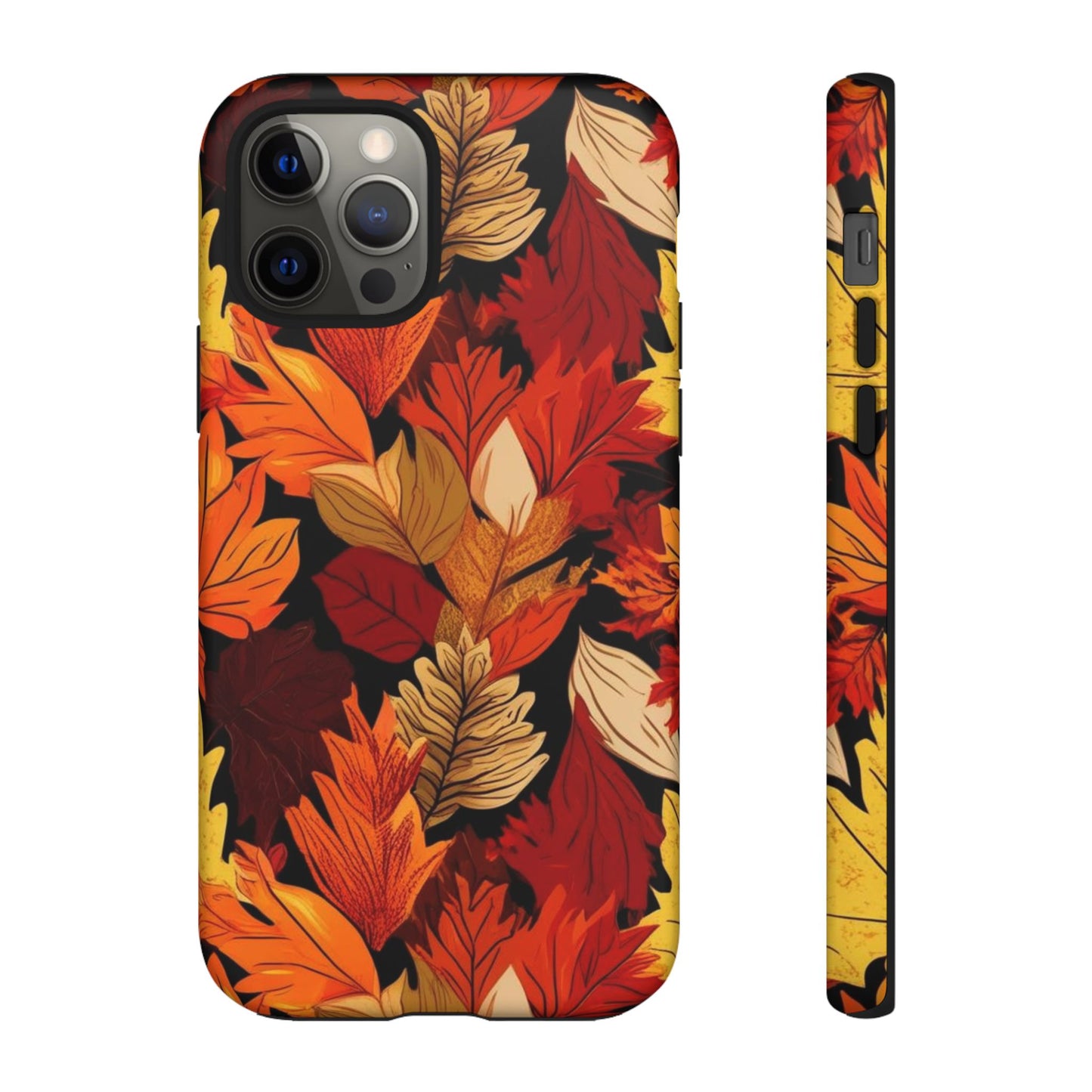 Leafy Tough Cases, Autumn Phone Cover, Protective Smartphone Shell, Nature Lover Gift, Fall Accessories