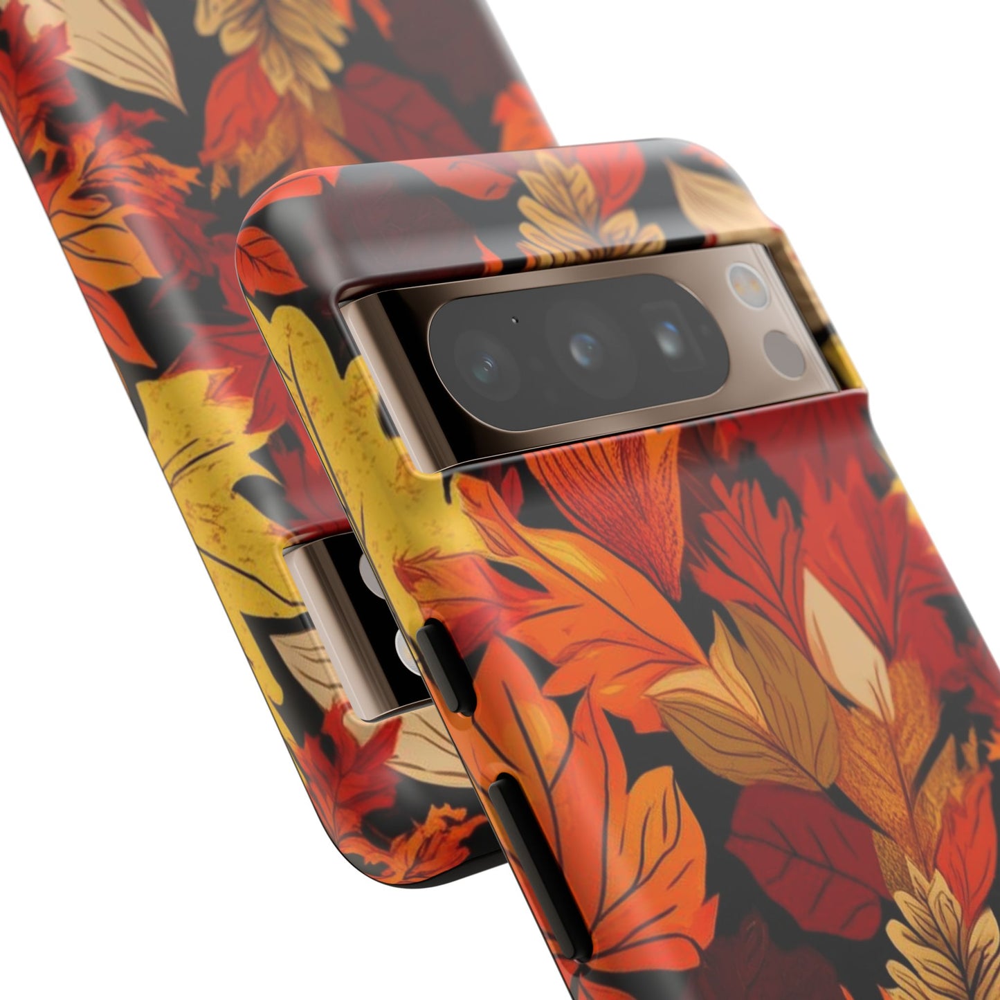 Leafy Tough Cases, Autumn Phone Cover, Protective Smartphone Shell, Nature Lover Gift, Fall Accessories