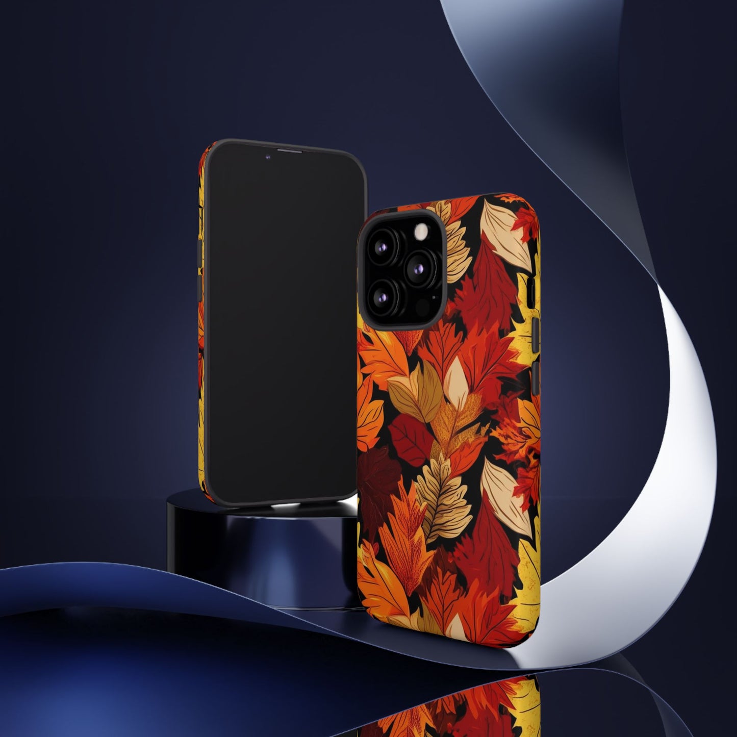 Leafy Tough Cases, Autumn Phone Cover, Protective Smartphone Shell, Nature Lover Gift, Fall Accessories