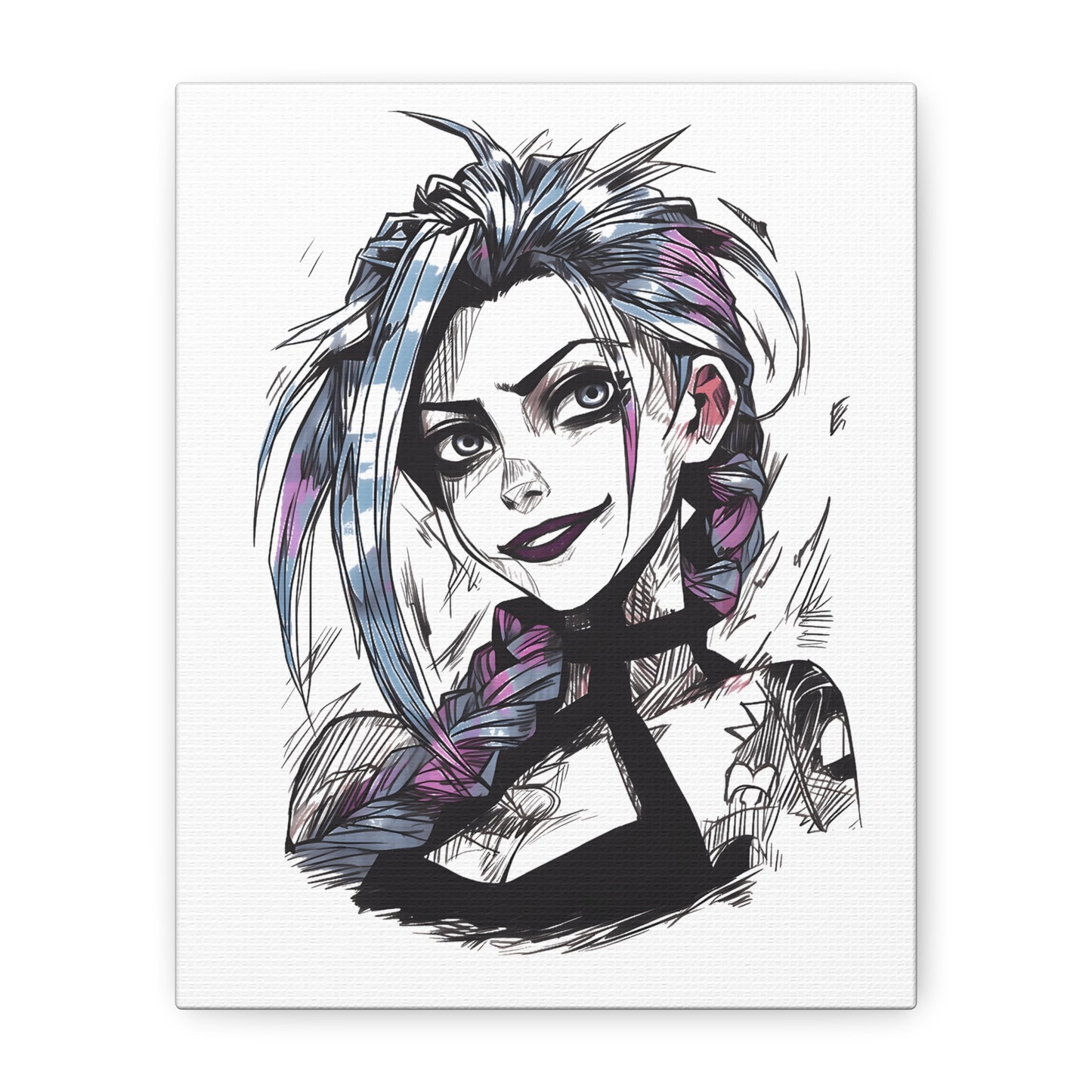 Canvas Print - League of Legends Arcane Portrait, Stretched, 1 25", Wall Art, Game Fan Gift, Home Decor, Gaming Room Decoration
