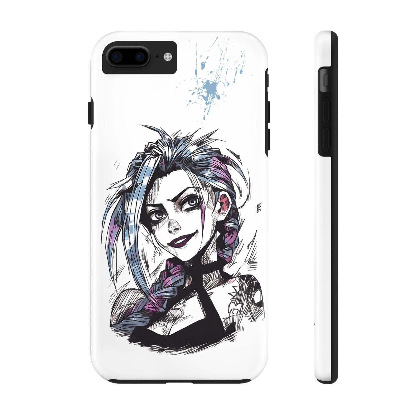 Jinx Inspired iPhone Tough Phone Cases - League of Legends Arcane TV Series, Unique Style & Strength Durable Phone Cover, Protective Phone