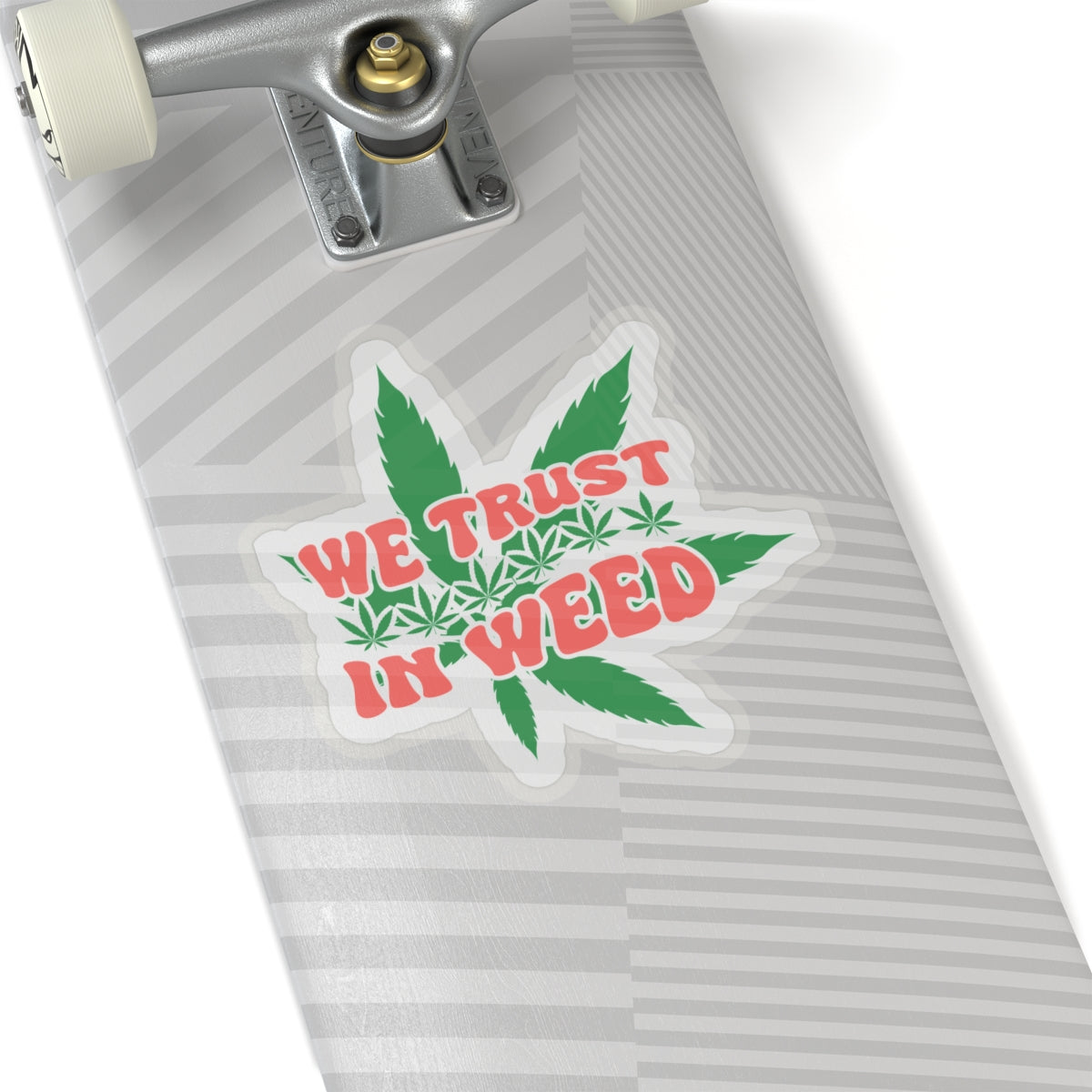 We Trust In Weed Kiss-Cut Stickers, Marijuana Lover Gift, Funny Cannabis Decal, 420 Accessories, Plant Lady Sticker, Laptop Decal