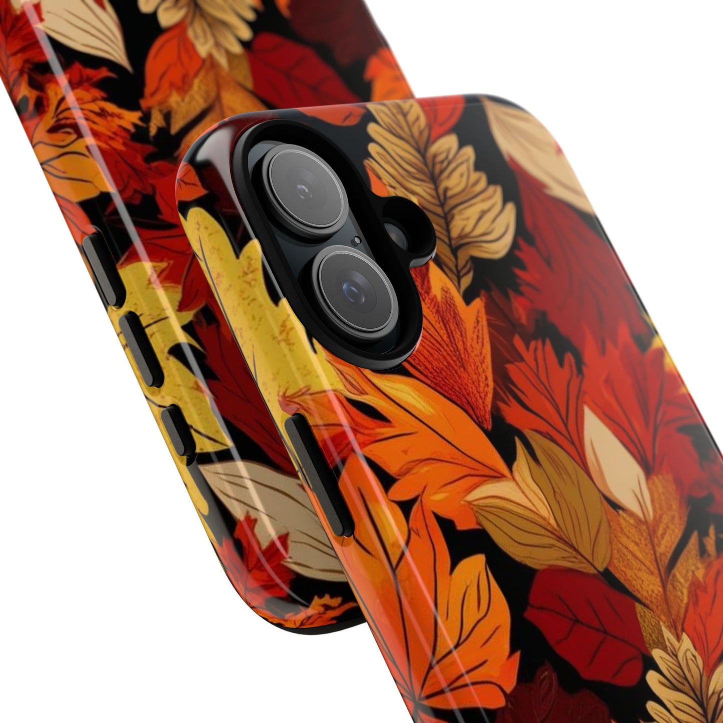 Leafy Tough Cases, Autumn Phone Cover, Protective Smartphone Shell, Nature Lover Gift, Fall Accessories