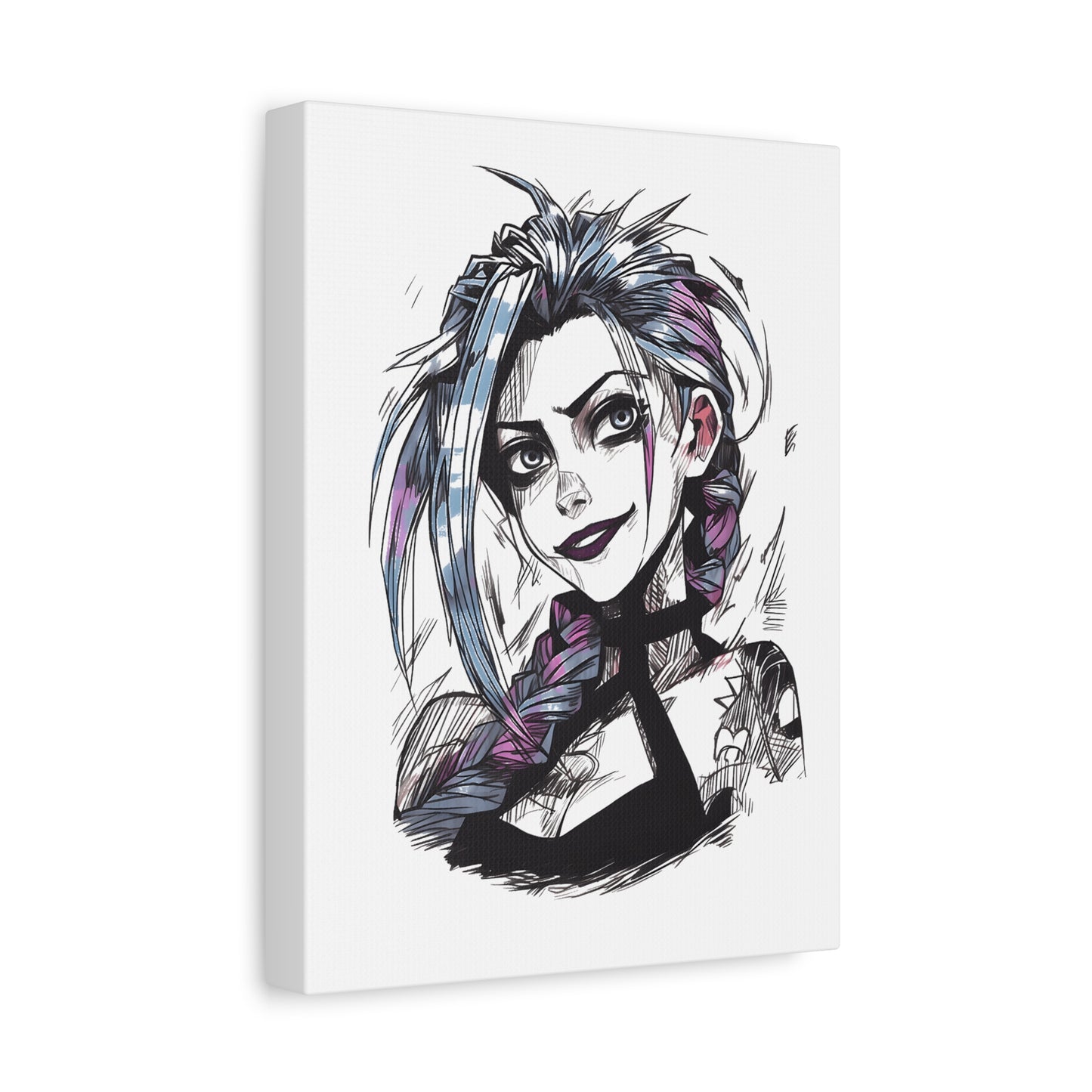 Canvas Print - League of Legends Arcane Portrait, Stretched, 1 25", Wall Art, Game Fan Gift, Home Decor, Gaming Room Decoration