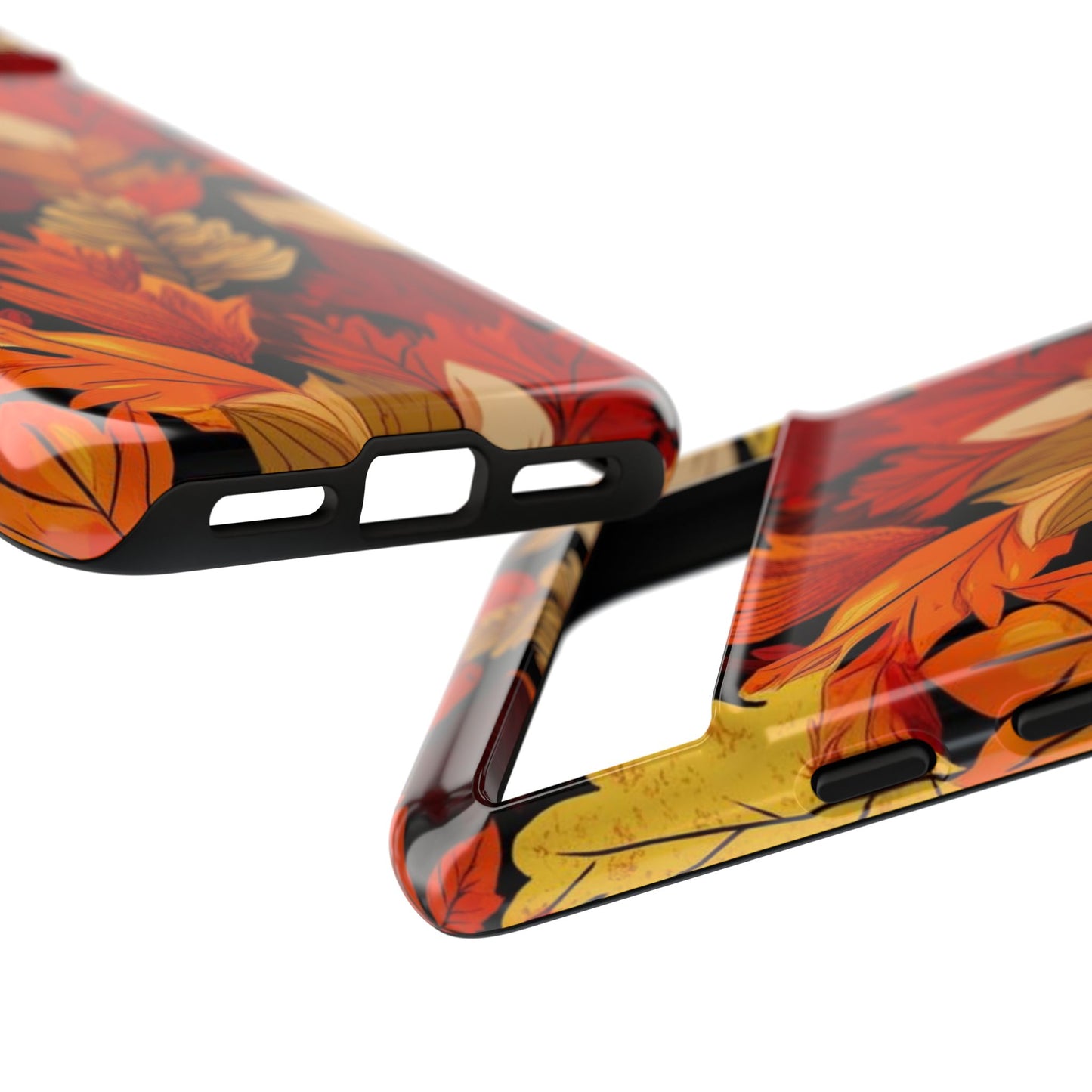 Leafy Tough Cases, Autumn Phone Cover, Protective Smartphone Shell, Nature Lover Gift, Fall Accessories