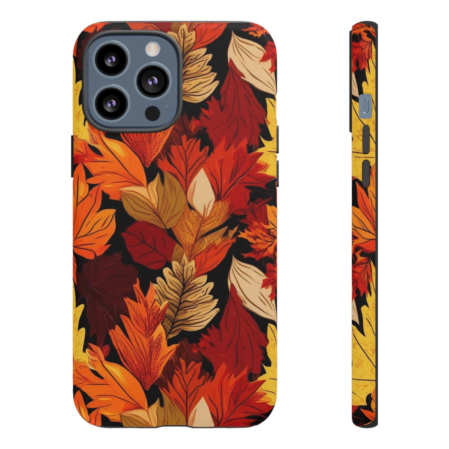 Leafy Tough Cases, Autumn Phone Cover, Protective Smartphone Shell, Nature Lover Gift, Fall Accessories