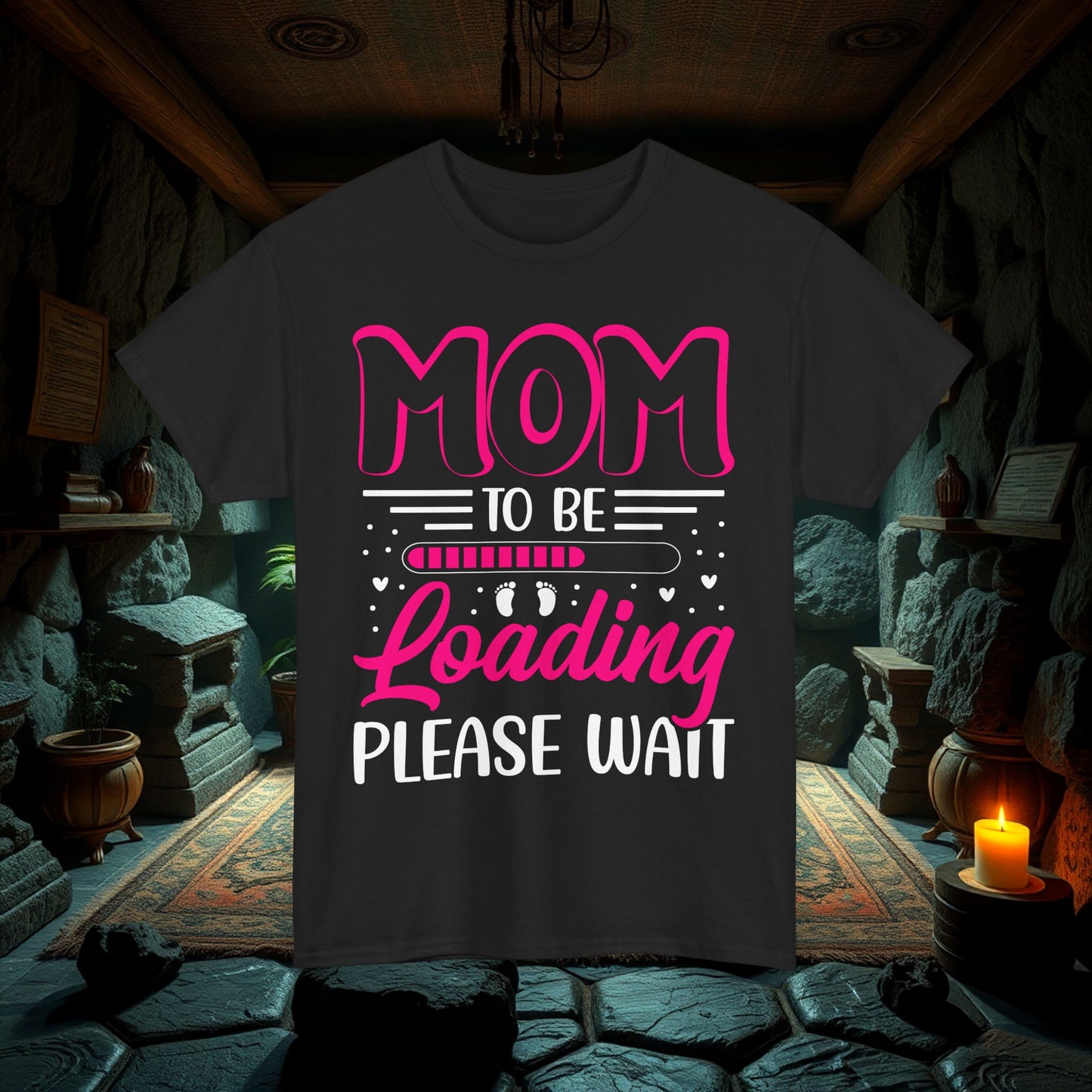 Mom To Be Loading Please Wait Maternity Unisex Tee, Pregnancy Announcement Shirt, Baby Shower Gift, Gender Reveal Top, Future Mom Shirt