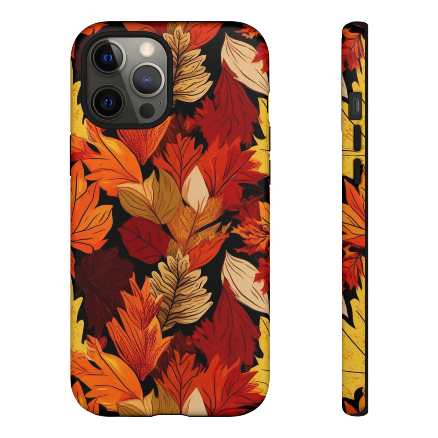 Leafy Tough Cases, Autumn Phone Cover, Protective Smartphone Shell, Nature Lover Gift, Fall Accessories
