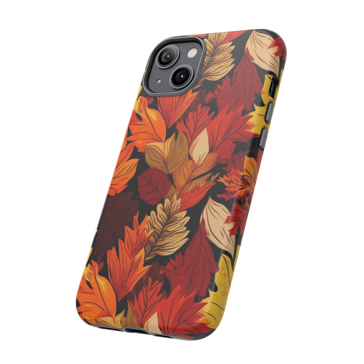 Leafy Tough Cases, Autumn Phone Cover, Protective Smartphone Shell, Nature Lover Gift, Fall Accessories