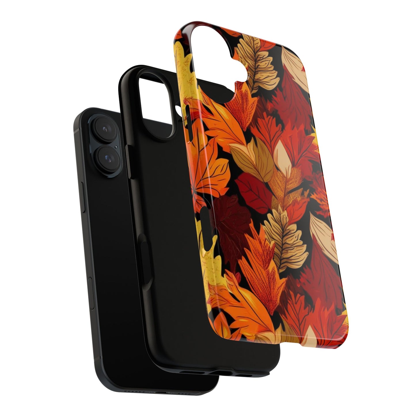 Leafy Tough Cases, Autumn Phone Cover, Protective Smartphone Shell, Nature Lover Gift, Fall Accessories
