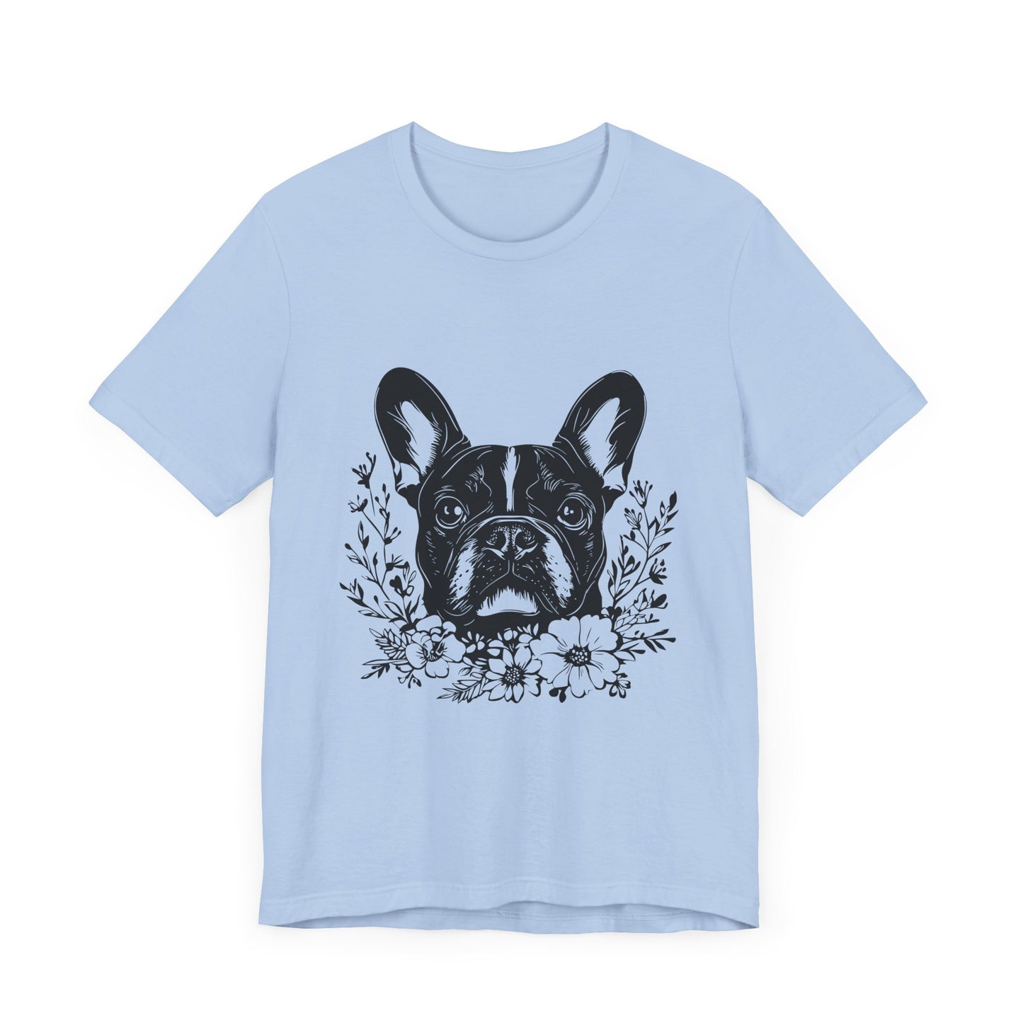 French Bull Dog T-Shirt, Dog Lover Tee, Cute Animal Graphic Shirt, Pet Owner Gift, Casual Top
