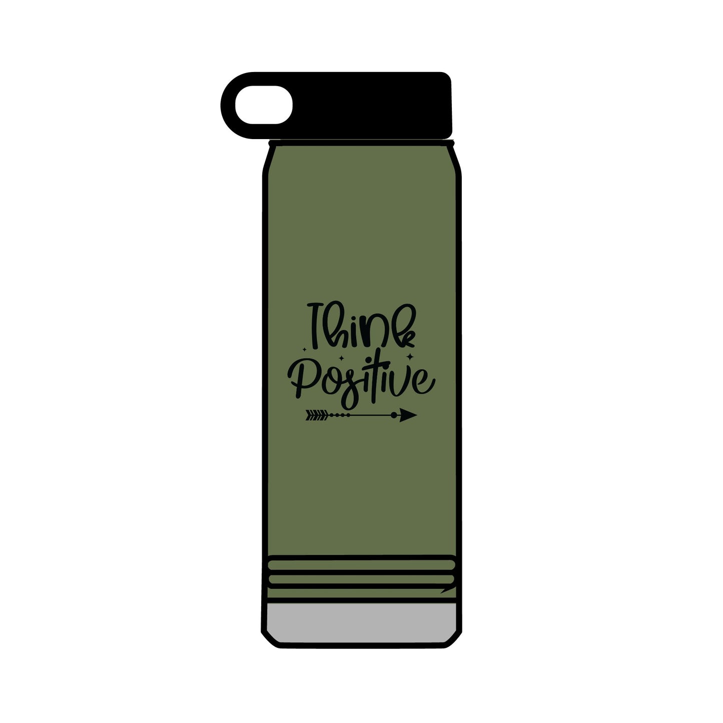 Motivational Water Bottle, 32oz - Inspiring Quote Reusable Water Bottle, Gym Hydration Flask, Fitness Gift, Positive Affirmation Drinkware,