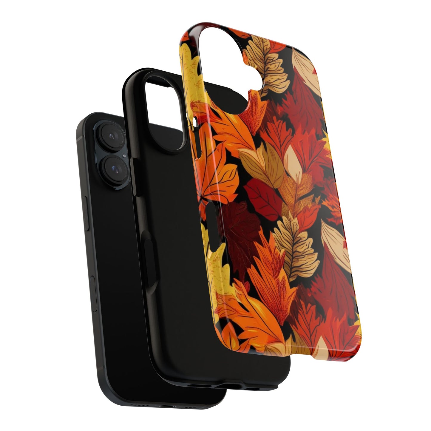 Leafy Tough Cases, Autumn Phone Cover, Protective Smartphone Shell, Nature Lover Gift, Fall Accessories