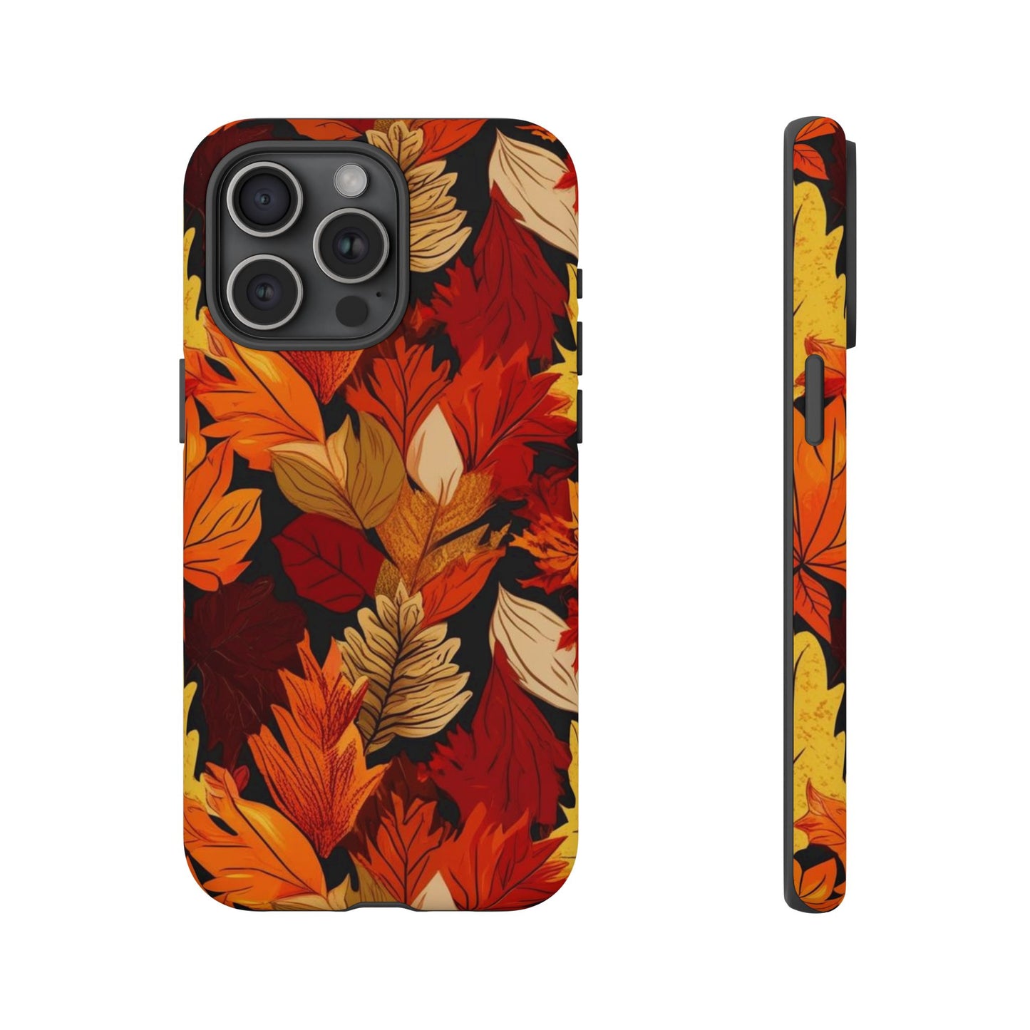 Leafy Tough Cases, Autumn Phone Cover, Protective Smartphone Shell, Nature Lover Gift, Fall Accessories