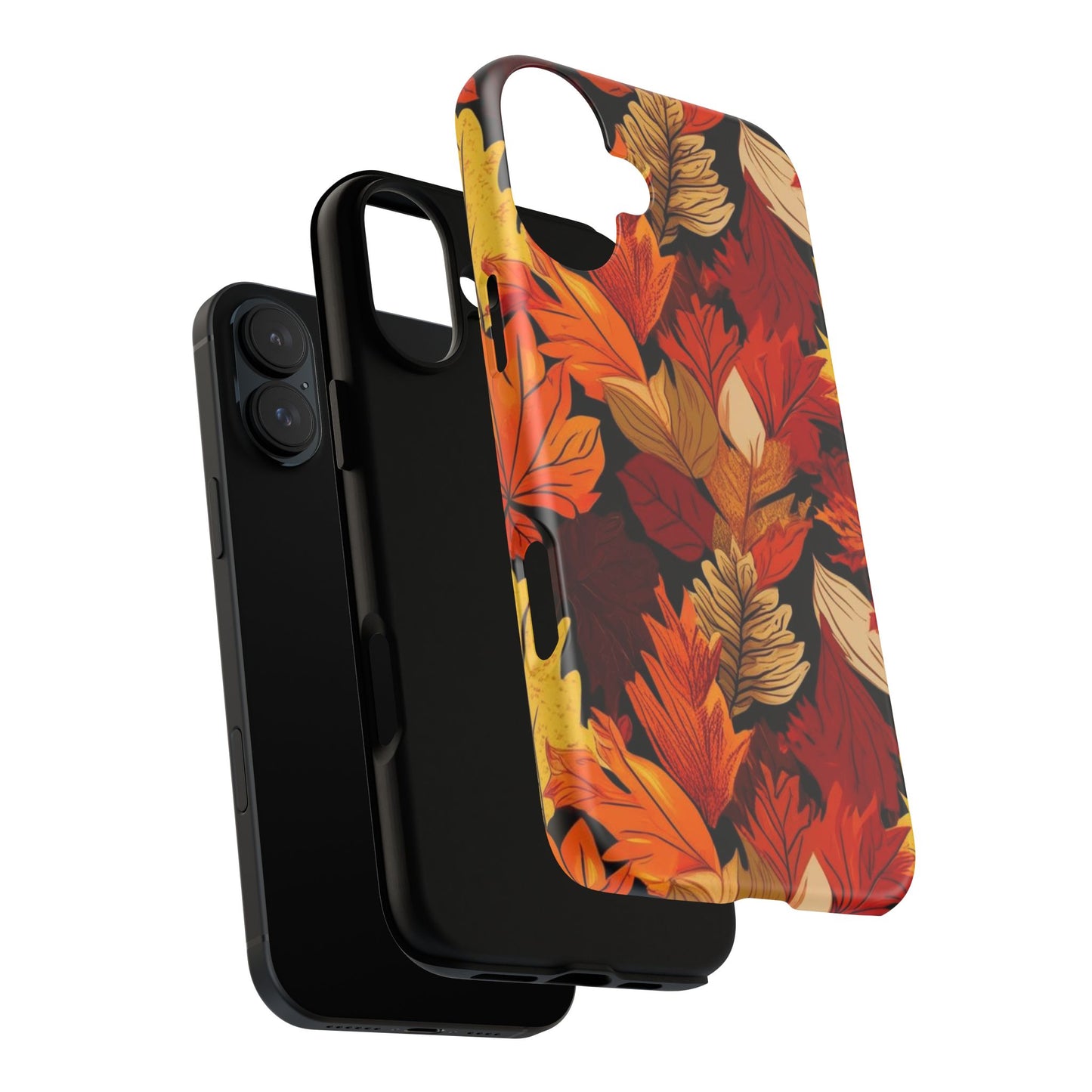 Leafy Tough Cases, Autumn Phone Cover, Protective Smartphone Shell, Nature Lover Gift, Fall Accessories