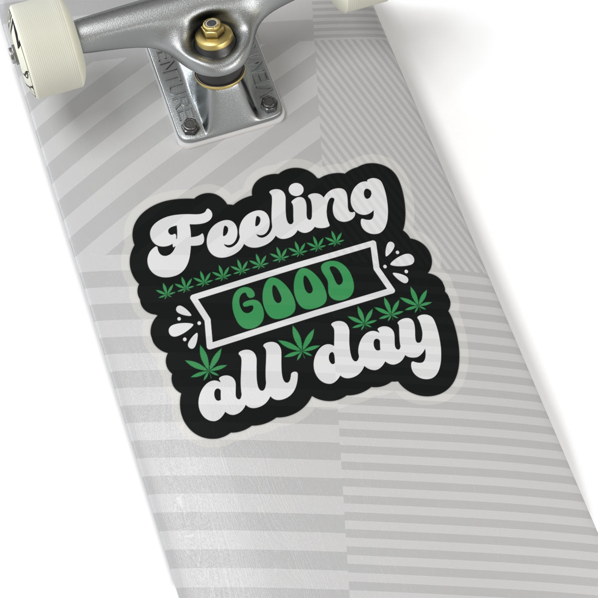 Feeling Good All Day Cannabis Stickers, Weed Decals, Marijuana Labels, Ganja Sticker Set, Stoner Gift Accessories