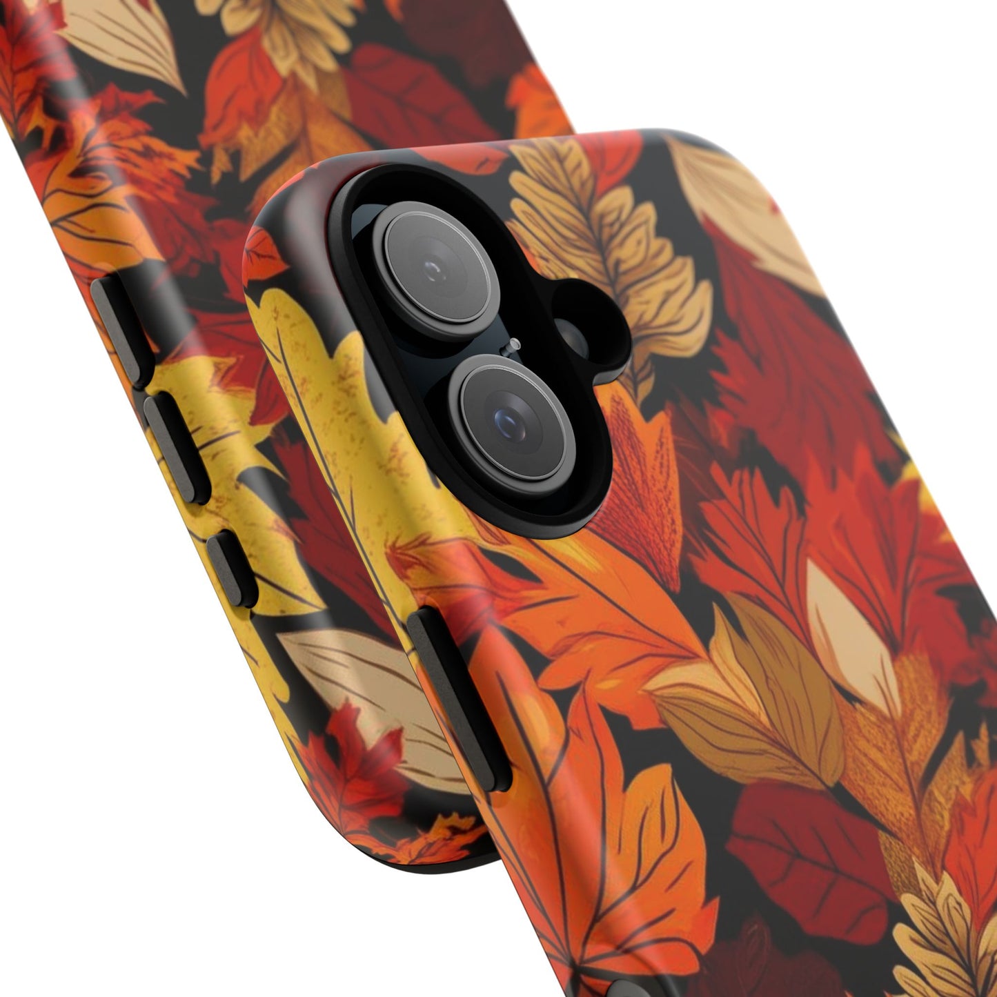 Leafy Tough Cases, Autumn Phone Cover, Protective Smartphone Shell, Nature Lover Gift, Fall Accessories