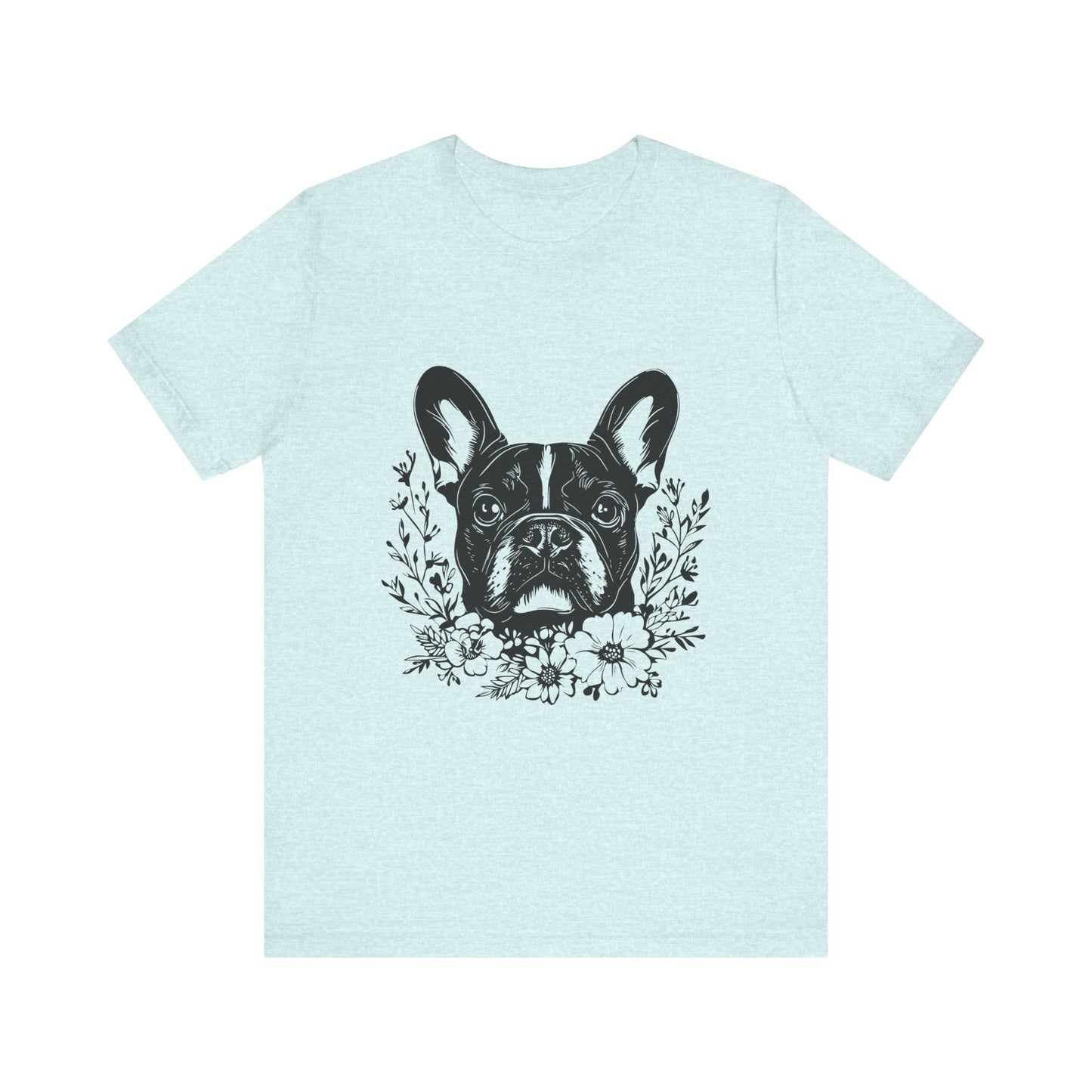 French Bull Dog T-Shirt, Dog Lover Tee, Cute Animal Graphic Shirt, Pet Owner Gift, Casual Top