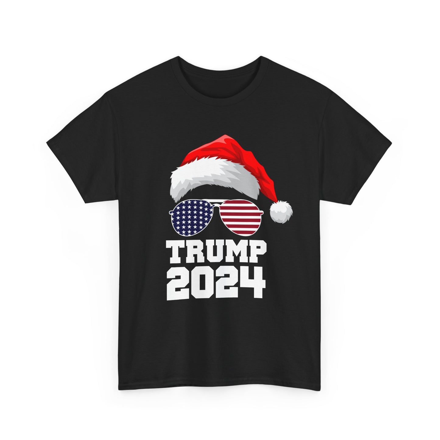 Trump Shirt, Trump Christmas Shirt, Trump Happy Holidays Shirt Unisex Heavy Cotton Tee, Political Tee, Patriotic Christmas Tee, Conservative