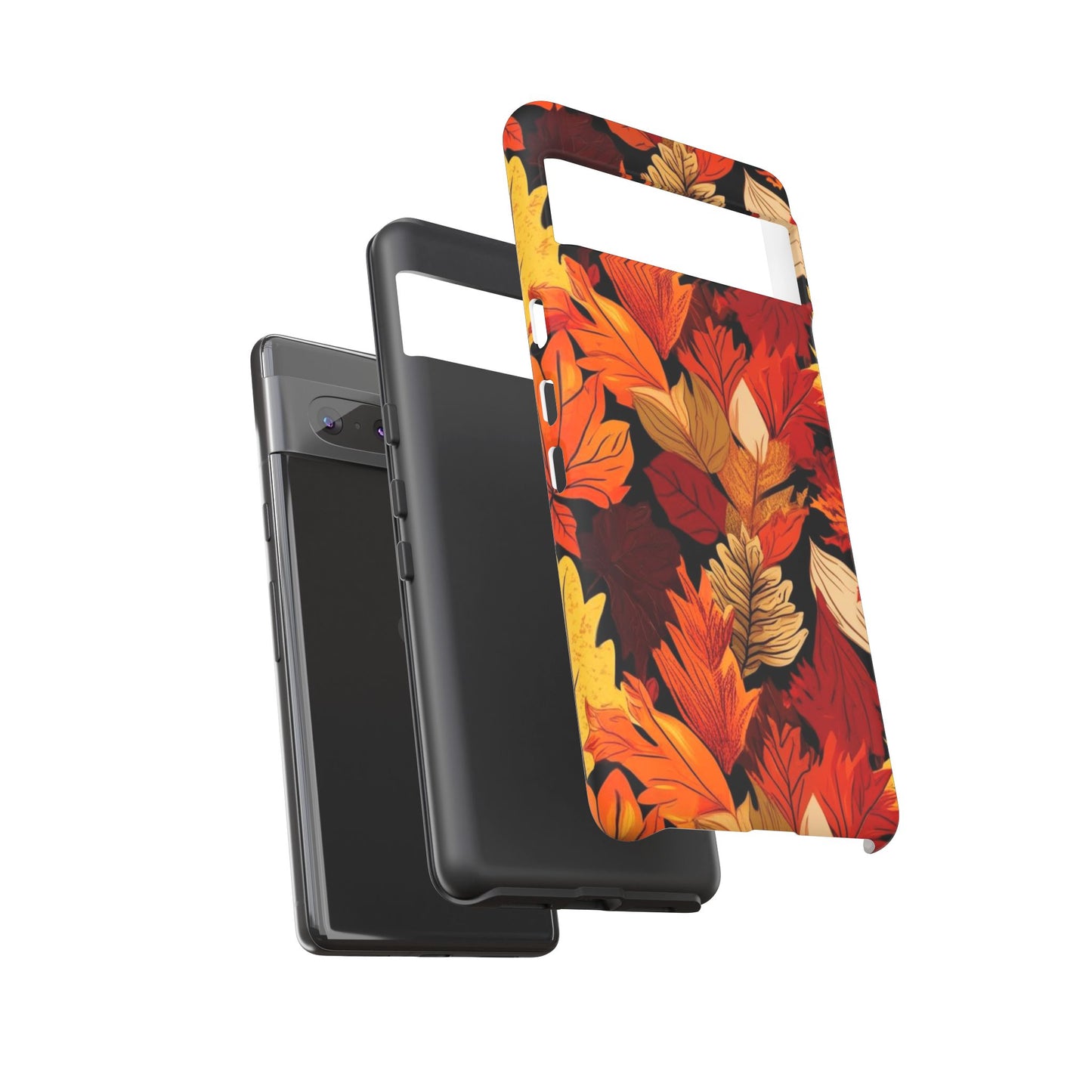 Leafy Tough Cases, Autumn Phone Cover, Protective Smartphone Shell, Nature Lover Gift, Fall Accessories