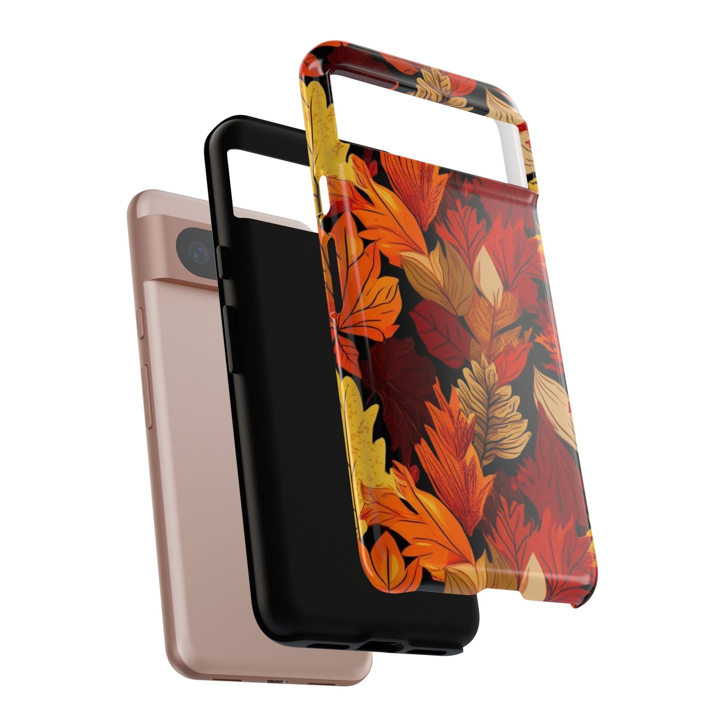 Leafy Tough Cases, Autumn Phone Cover, Protective Smartphone Shell, Nature Lover Gift, Fall Accessories
