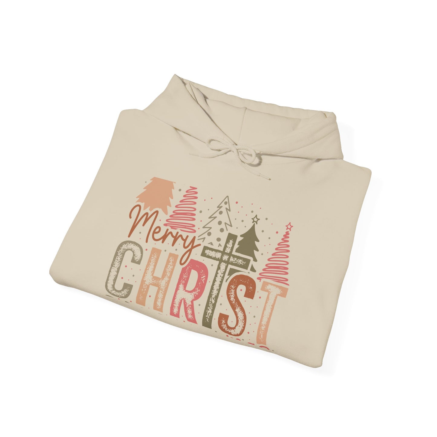 Cozy Merry Christ Hoodie for Everyone - Heavy Blend™ Sweatshirt