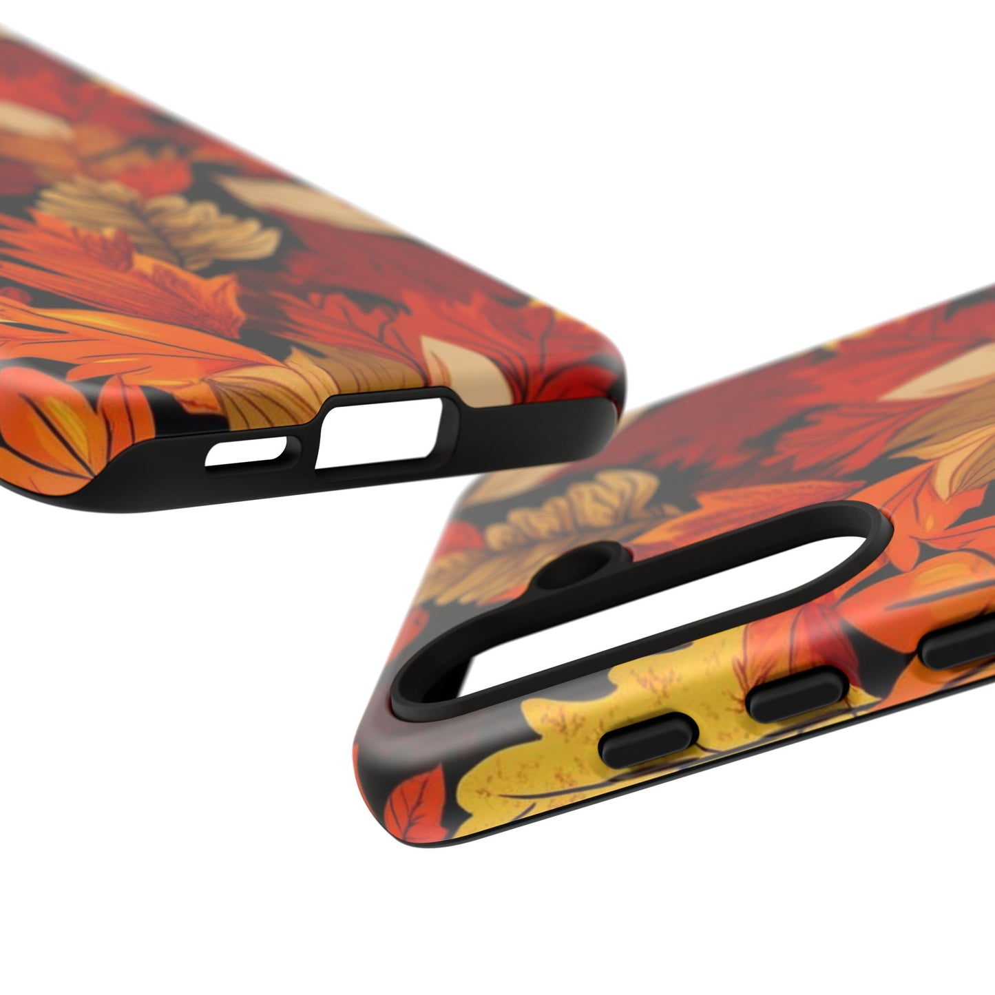 Leafy Tough Cases, Autumn Phone Cover, Protective Smartphone Shell, Nature Lover Gift, Fall Accessories