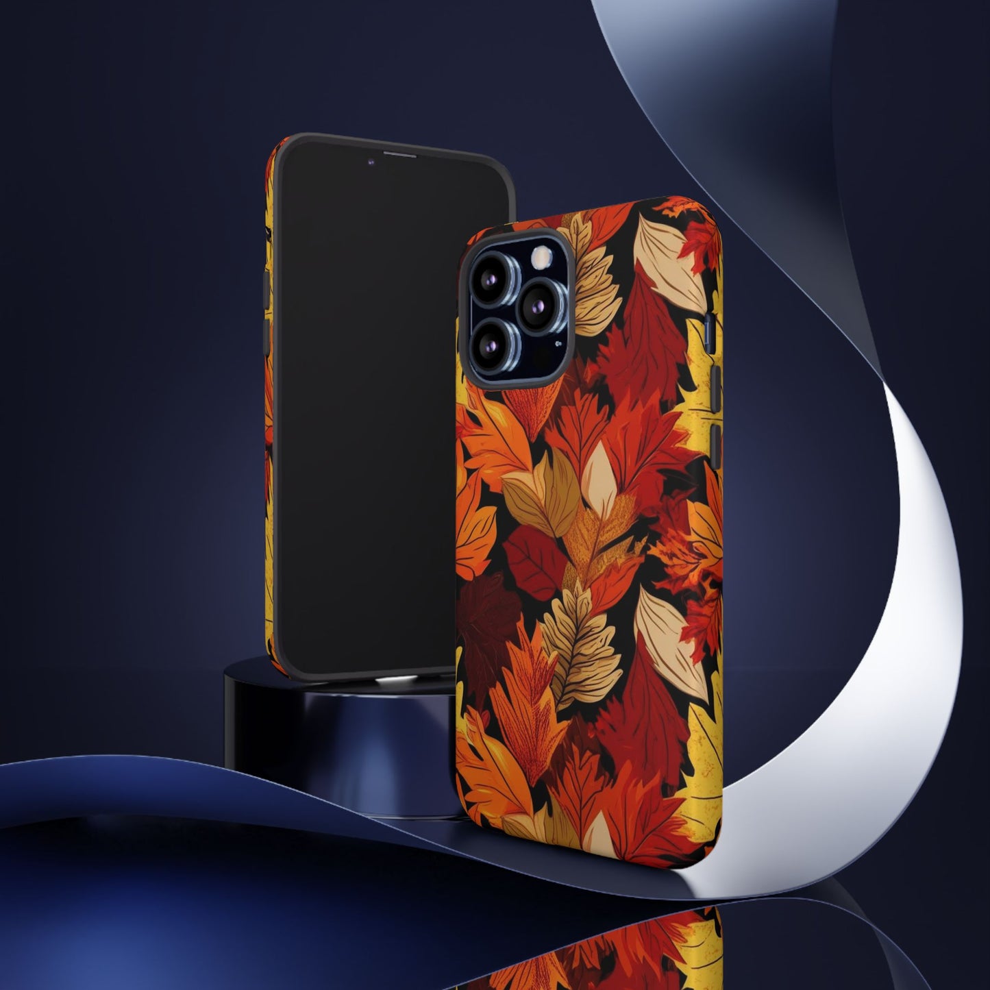 Leafy Tough Cases, Autumn Phone Cover, Protective Smartphone Shell, Nature Lover Gift, Fall Accessories