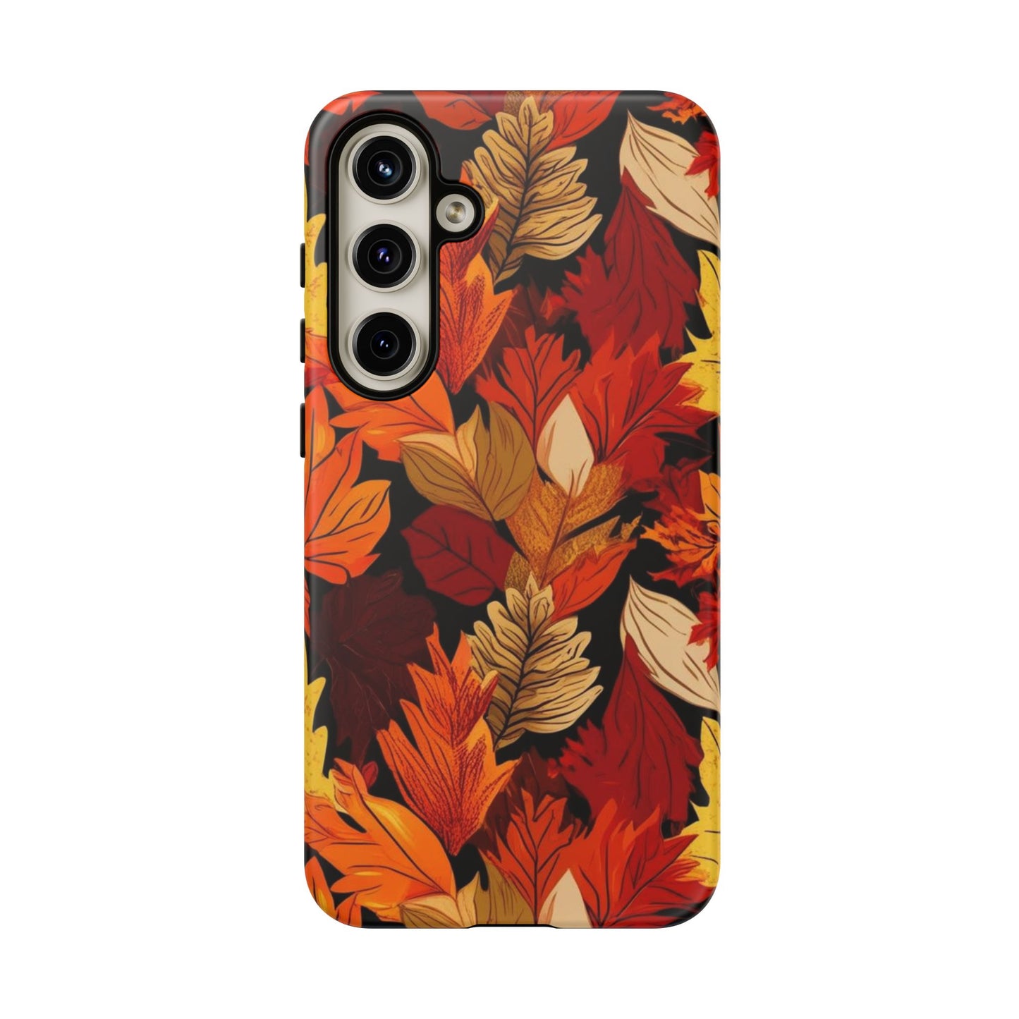Leafy Tough Cases, Autumn Phone Cover, Protective Smartphone Shell, Nature Lover Gift, Fall Accessories