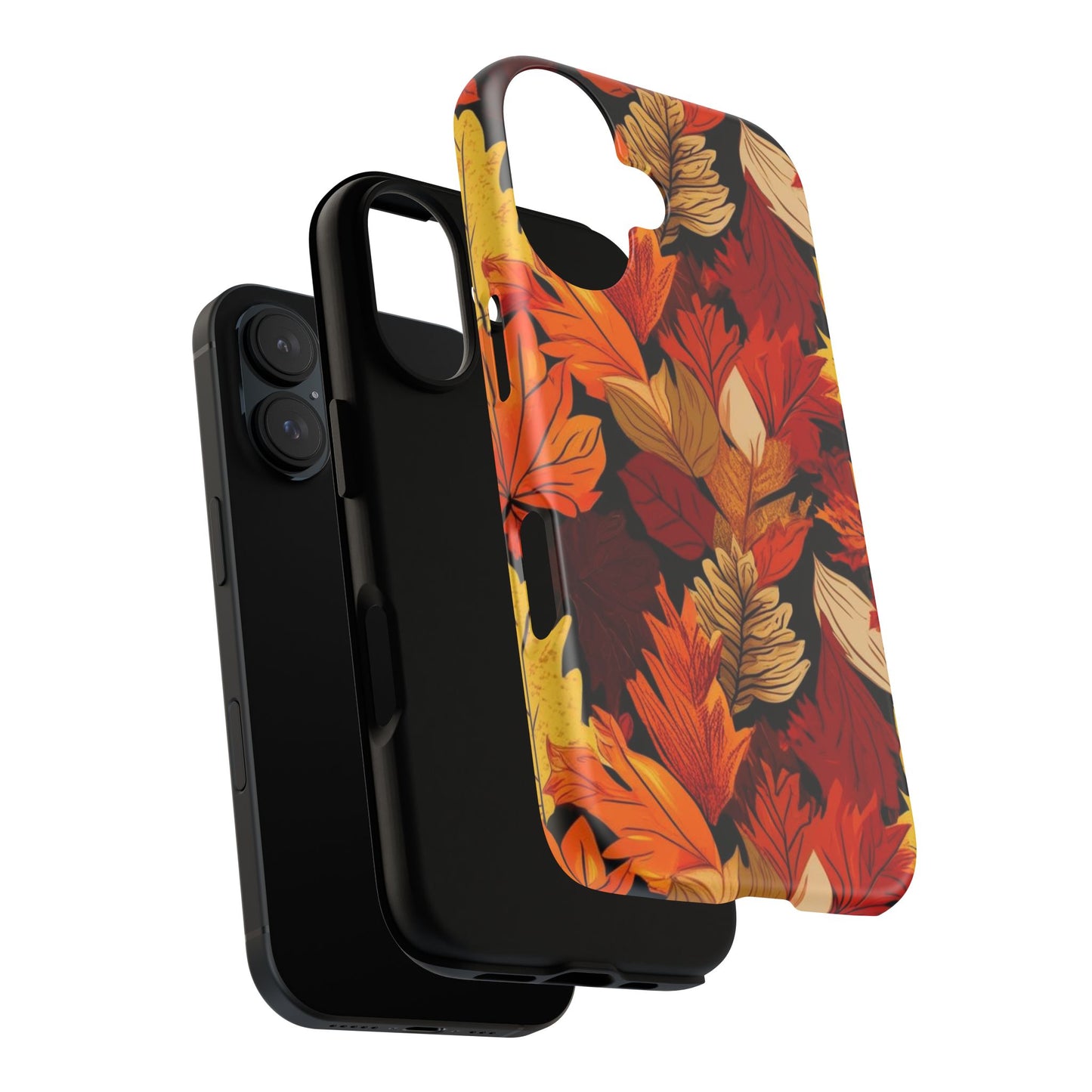 Leafy Tough Cases, Autumn Phone Cover, Protective Smartphone Shell, Nature Lover Gift, Fall Accessories