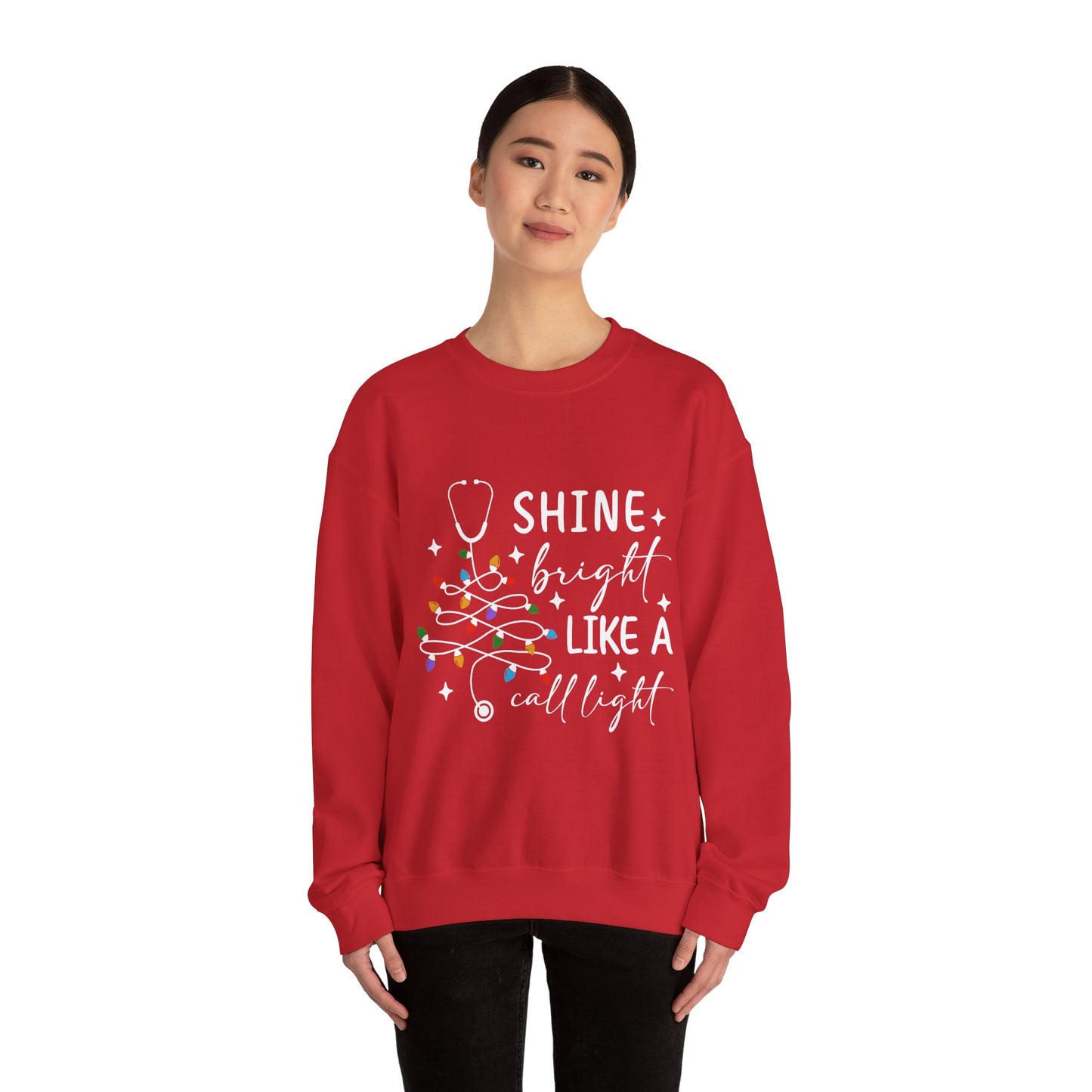 Shine Bright Nurse Sweatshirt, Medical Staff Gift, Hospital Worker Apparel, Cozy Pullover, Warm Jumper