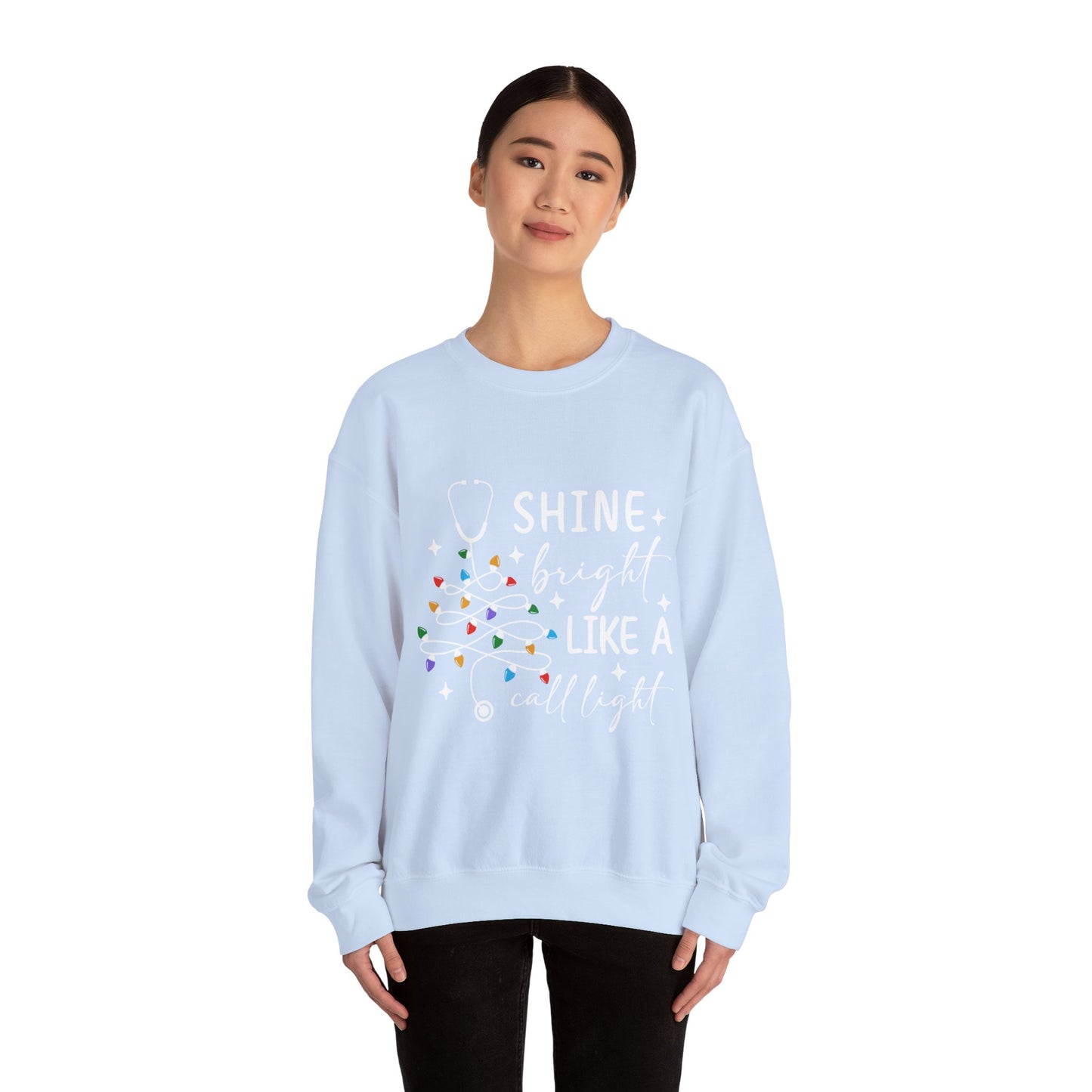Shine Bright Nurse Sweatshirt, Medical Staff Gift, Hospital Worker Apparel, Cozy Pullover, Warm Jumper
