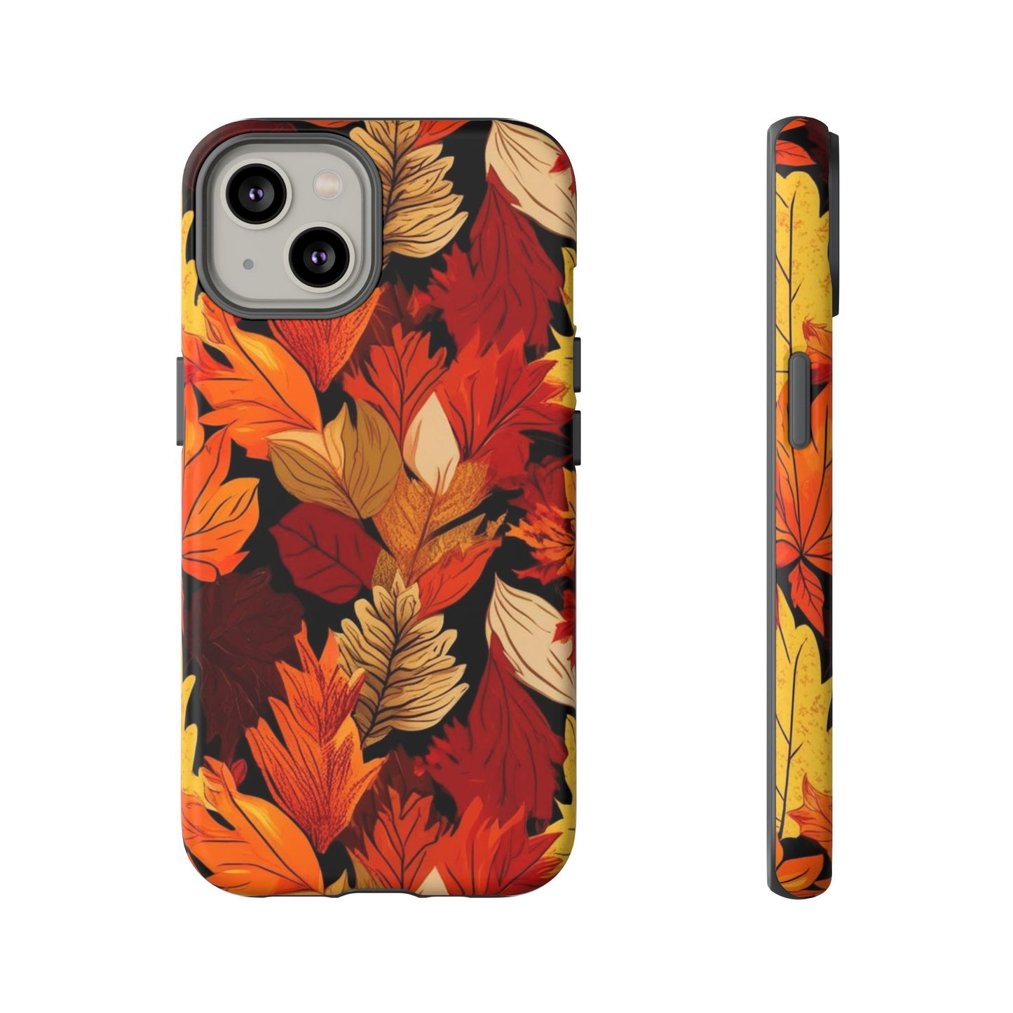 Leafy Tough Cases, Autumn Phone Cover, Protective Smartphone Shell, Nature Lover Gift, Fall Accessories