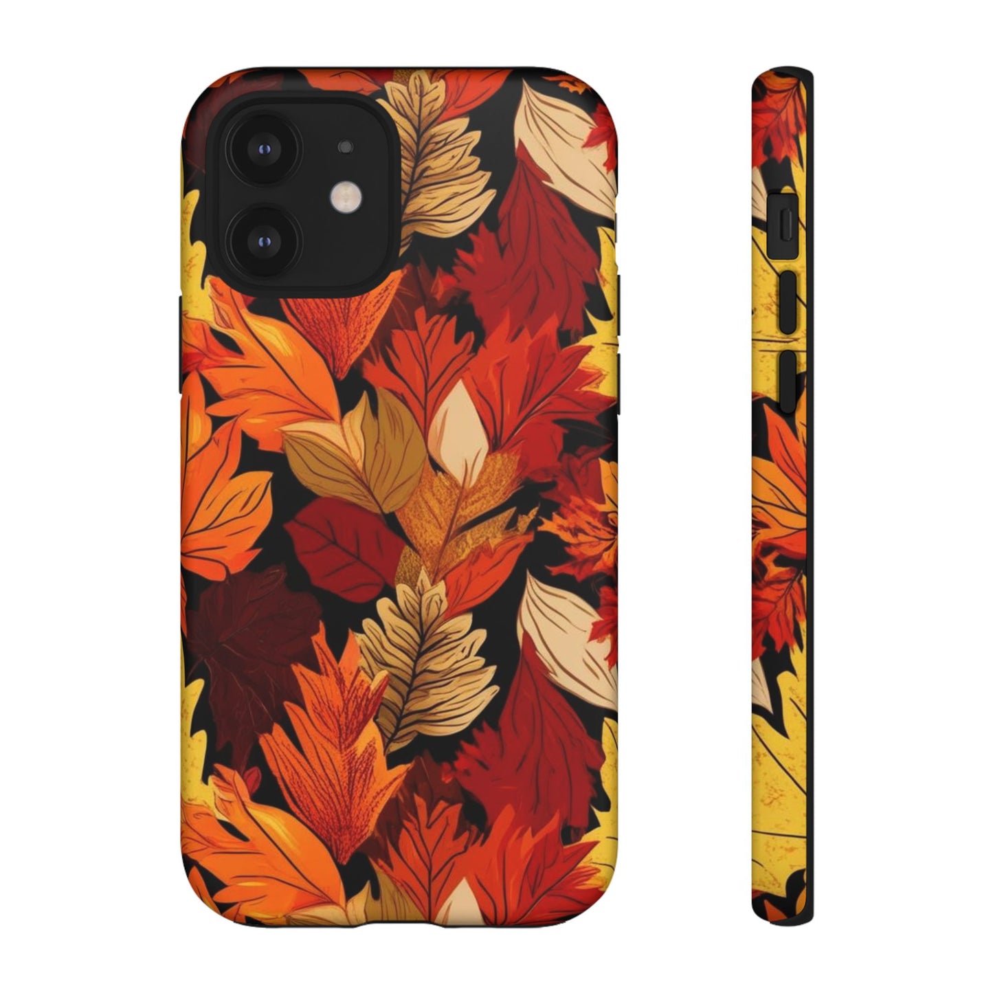 Leafy Tough Cases, Autumn Phone Cover, Protective Smartphone Shell, Nature Lover Gift, Fall Accessories