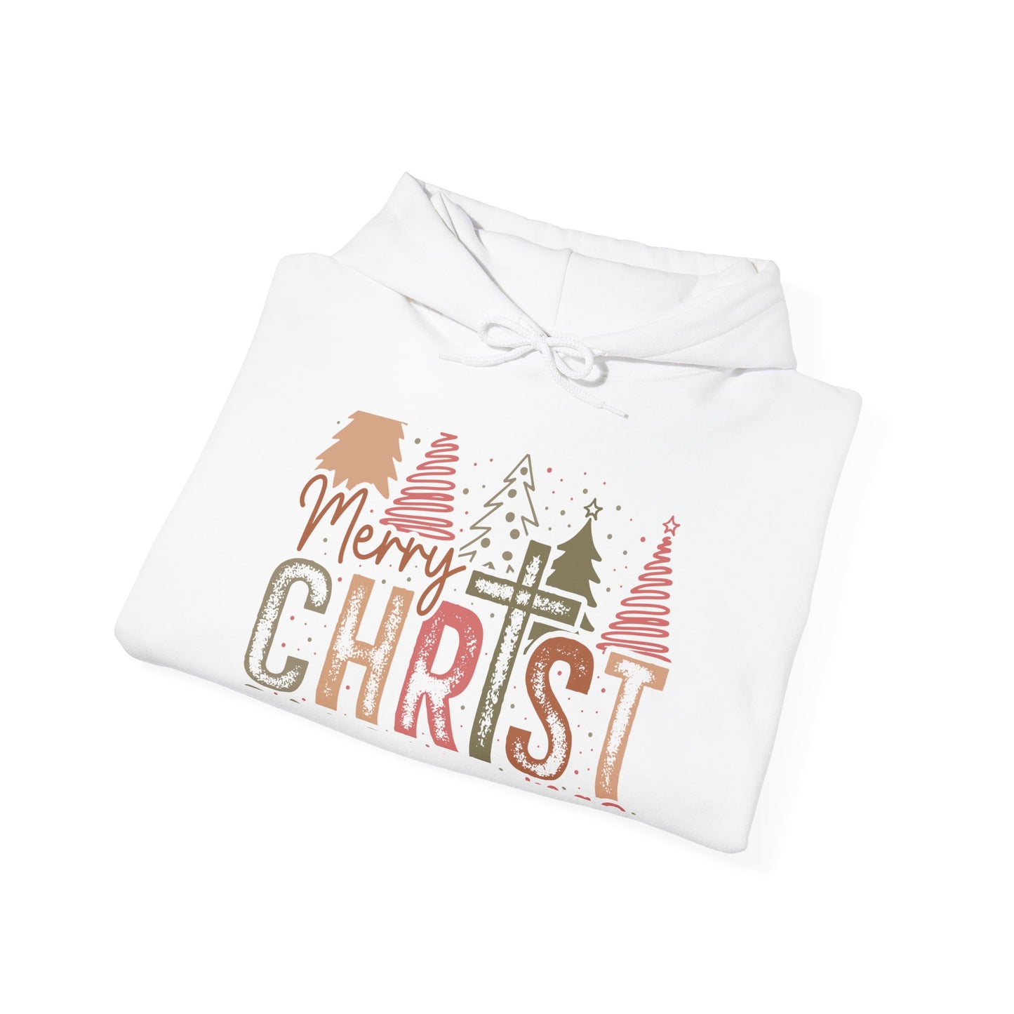 Cozy Merry Christ Hoodie for Everyone - Heavy Blend™ Sweatshirt