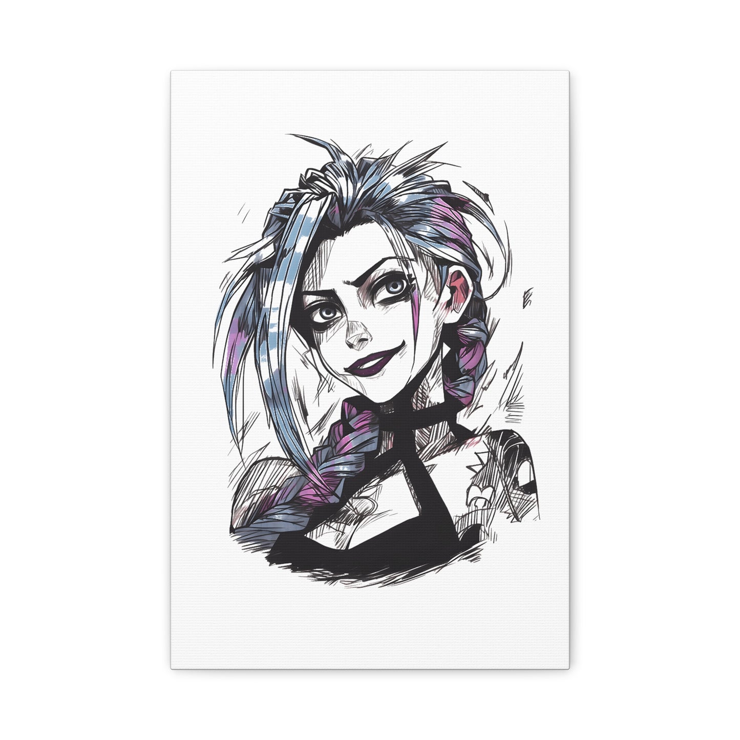 Canvas Print - League of Legends Arcane Portrait, Stretched, 1 25", Wall Art, Game Fan Gift, Home Decor, Gaming Room Decoration