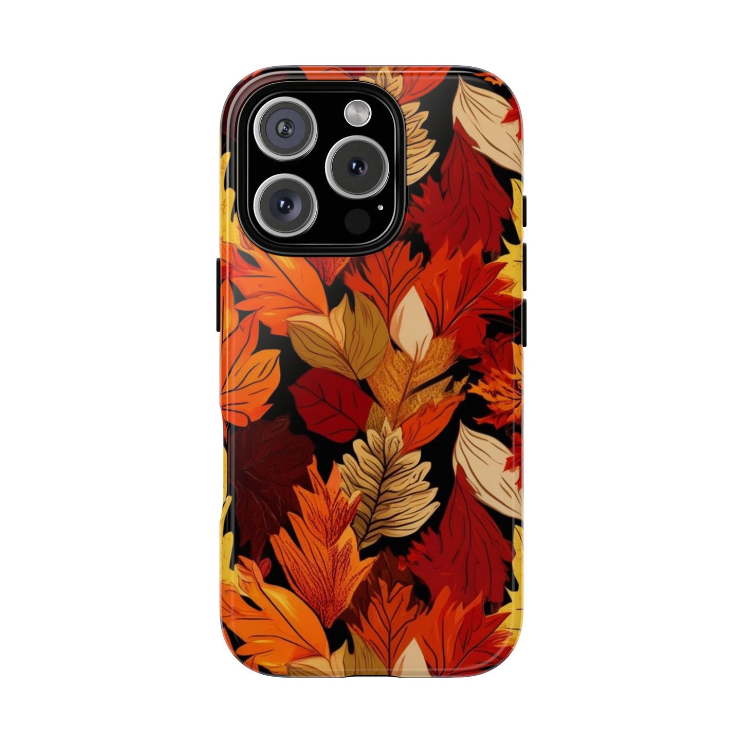 Leafy Tough Cases, Autumn Phone Cover, Protective Smartphone Shell, Nature Lover Gift, Fall Accessories
