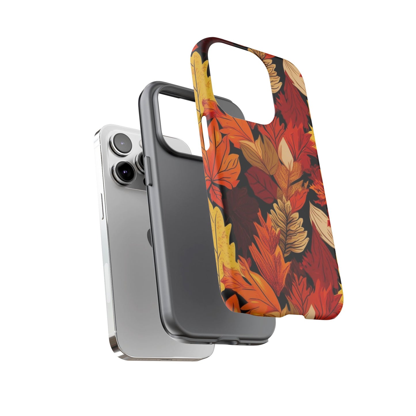 Leafy Tough Cases, Autumn Phone Cover, Protective Smartphone Shell, Nature Lover Gift, Fall Accessories