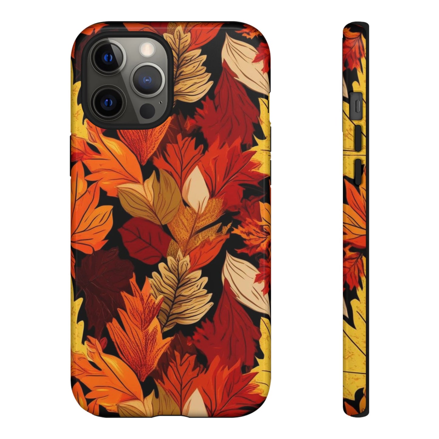 Leafy Tough Cases, Autumn Phone Cover, Protective Smartphone Shell, Nature Lover Gift, Fall Accessories