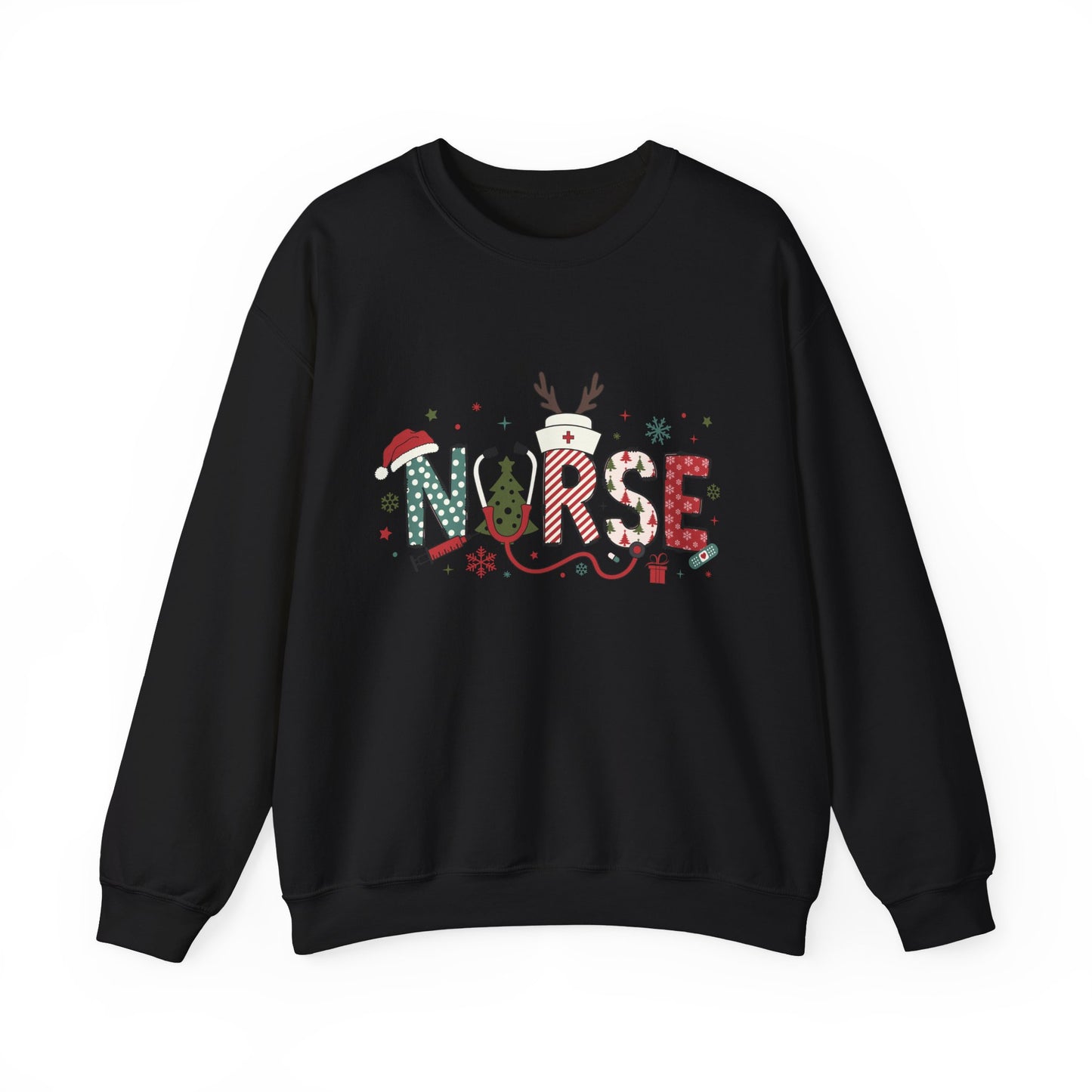 Christmas Nurse Sweatshirt, Holiday Medical Gift, Xmas RN Apparel, Festive Healthcare Clothing, Winter Nurse Jumper