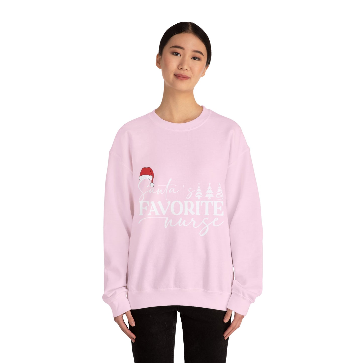 Santa Favorite Nurse Sweatshirt, Christmas Nurse Gift, Holiday Medical Apparel, Xmas RN Pullover, Healthcare Worker Jumper, Secret Santa