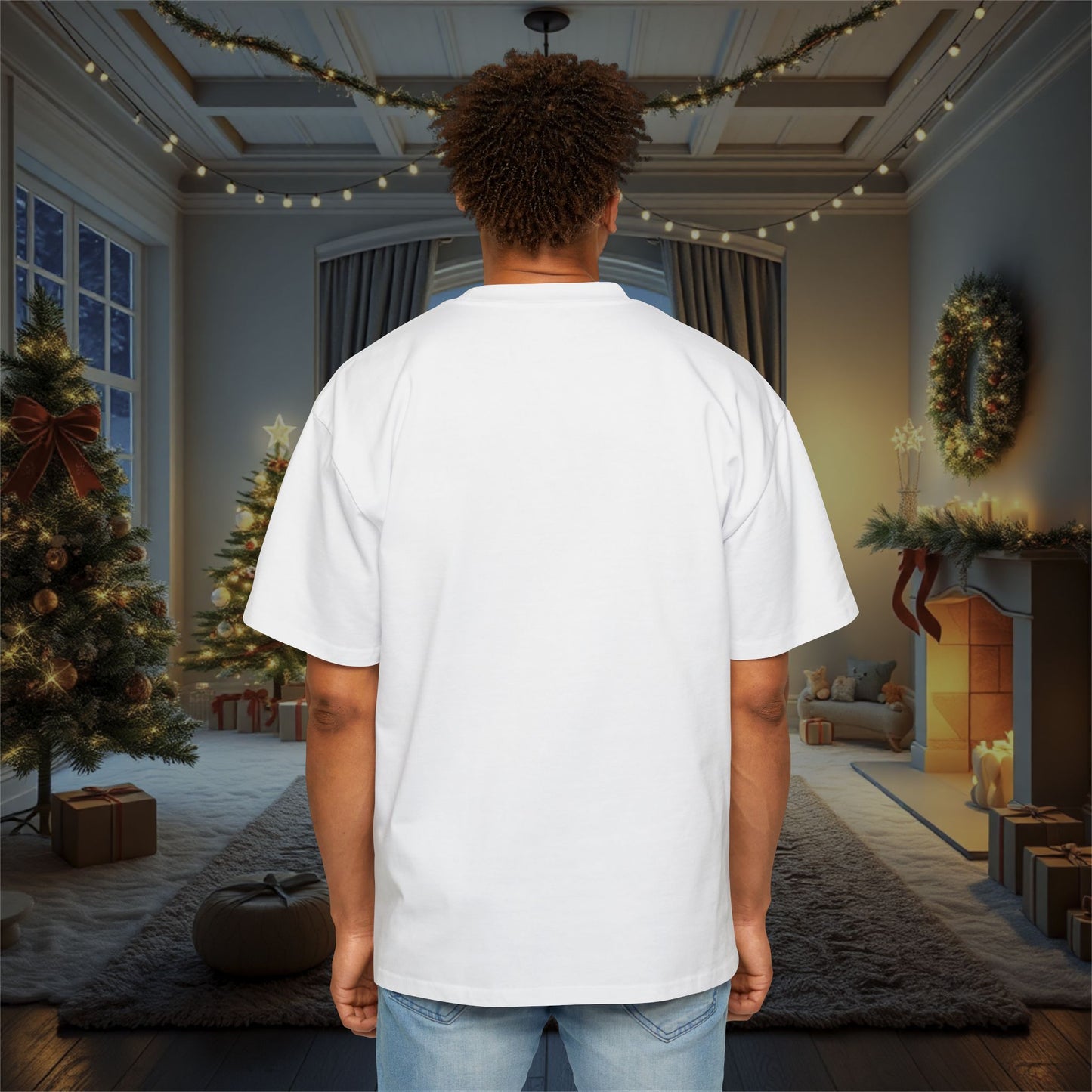 Festive Grinch Men's Oversized Tee - Comfy & Fun!