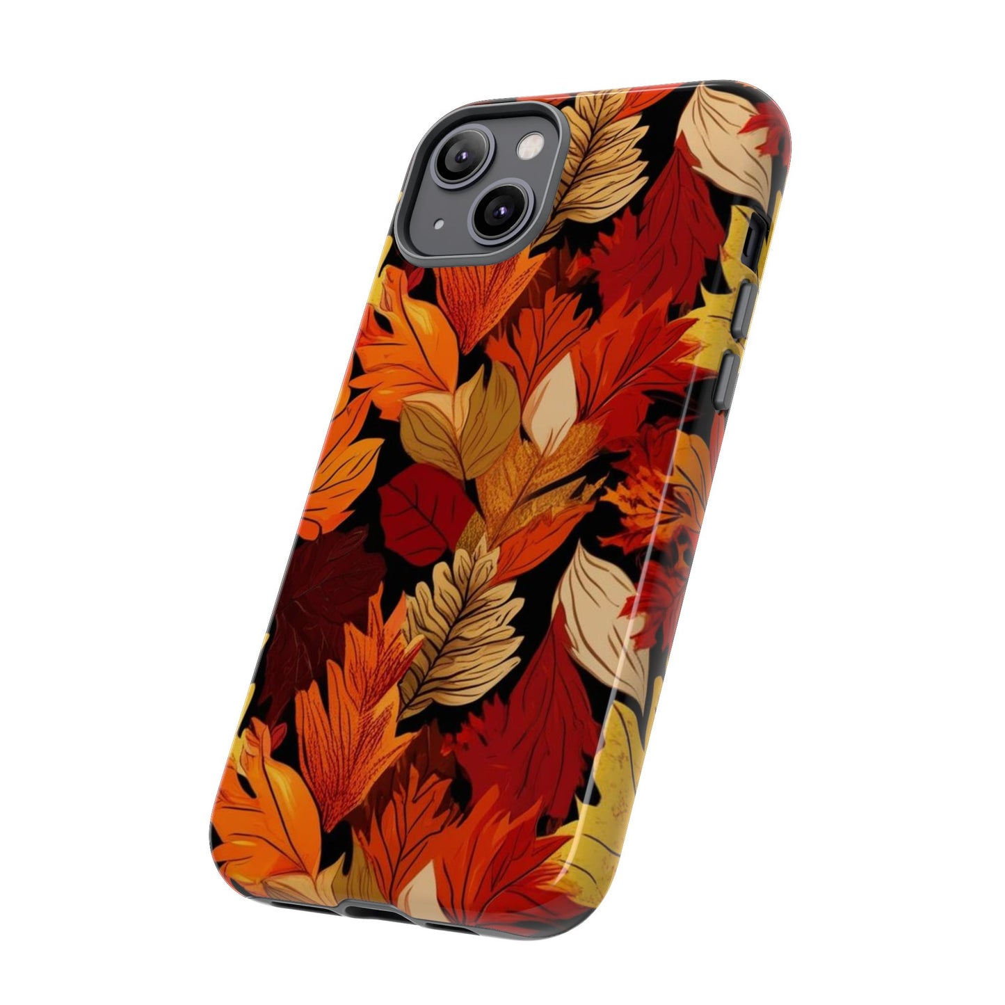 Leafy Tough Cases, Autumn Phone Cover, Protective Smartphone Shell, Nature Lover Gift, Fall Accessories